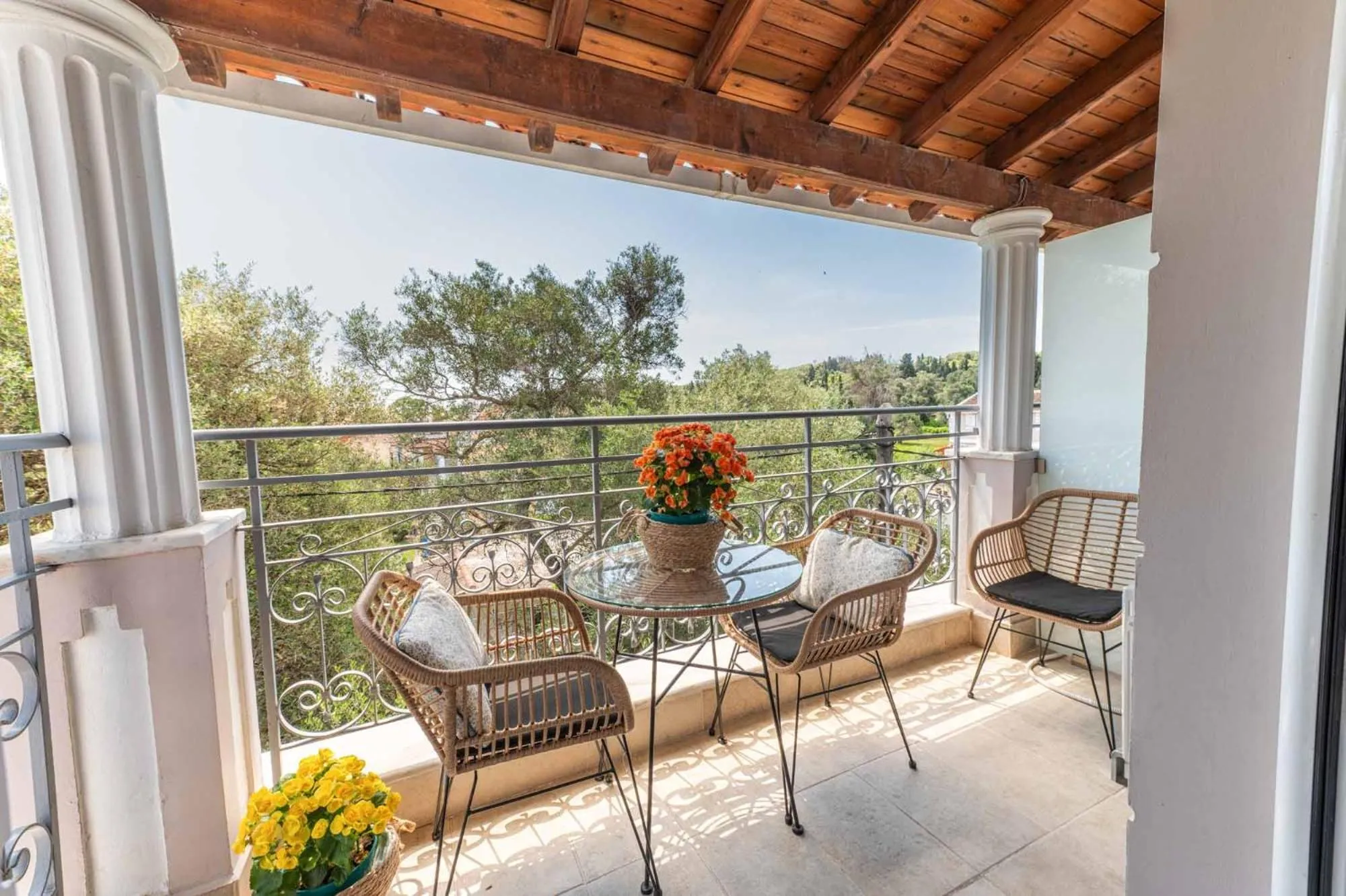 Balcony/Terrace in KORINA APART HOTEL KAVOS