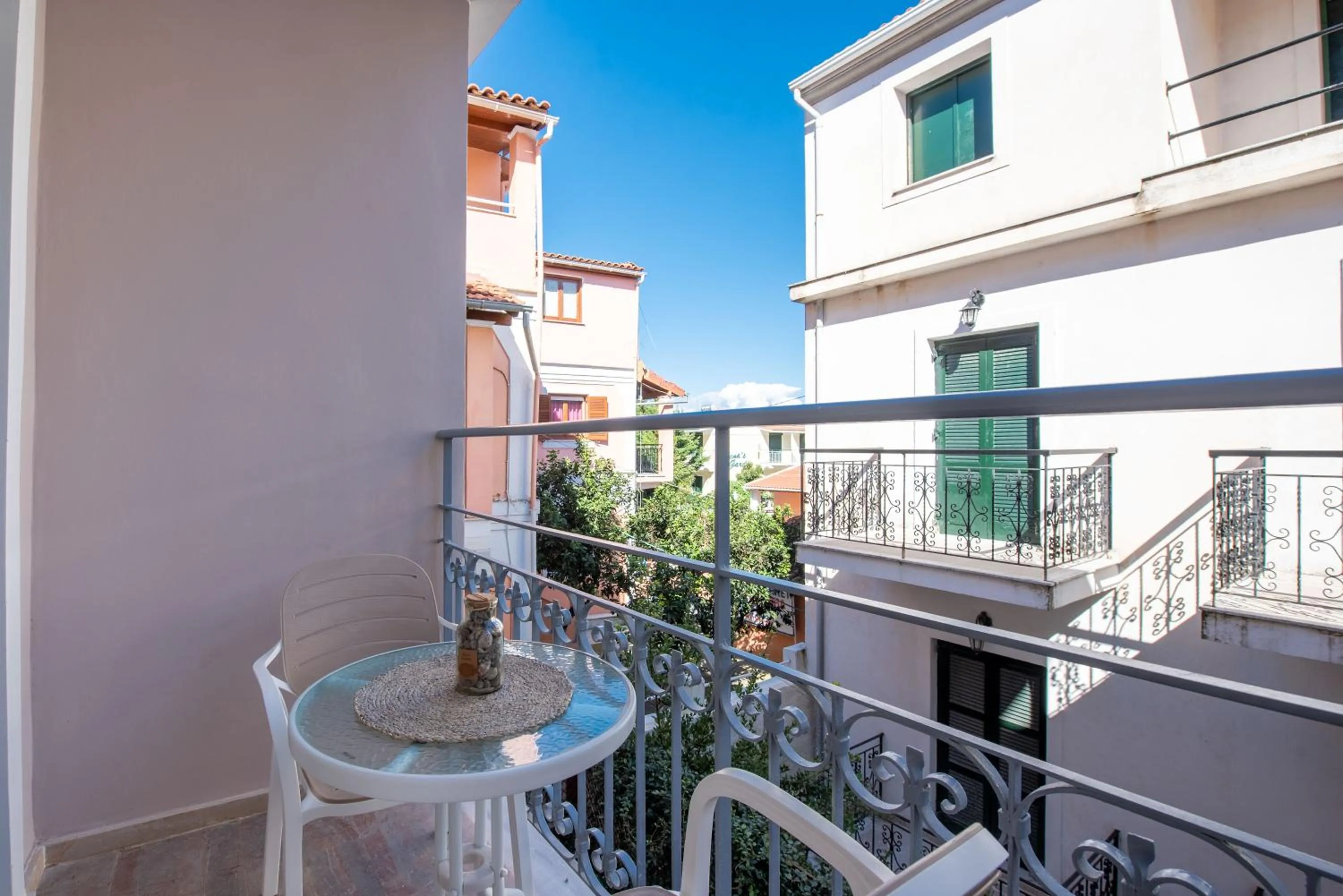 Balcony/Terrace in KORINA APART HOTEL KAVOS