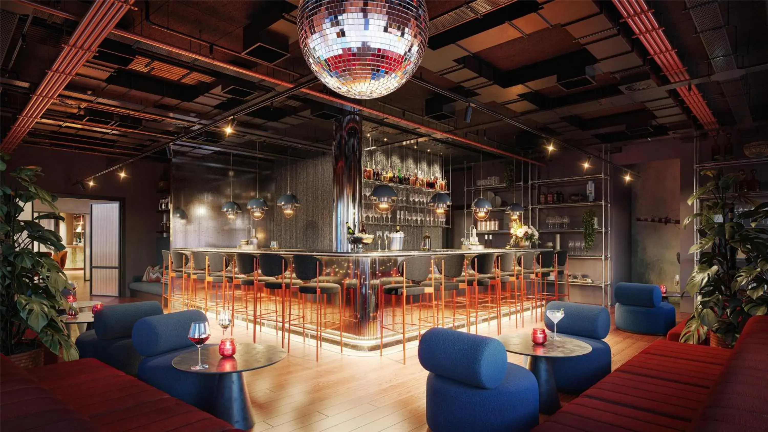 Lounge or bar in Me and All Hotel Berlin East Side, by Hyatt - NEW OPENING Lounge or bar in Me and All Hotel Berlin East Side, by Hyatt - NEW OPENING