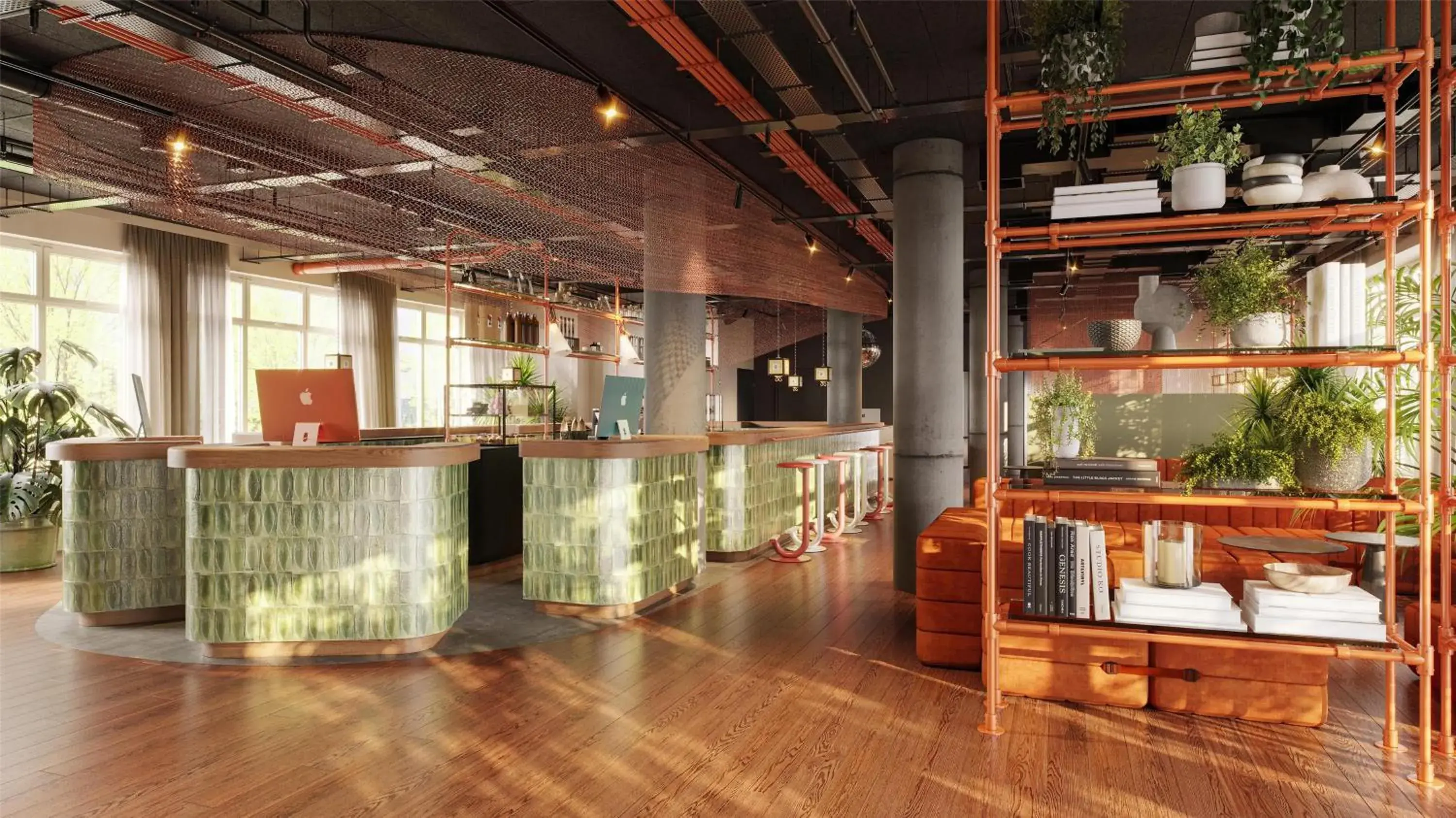 Lobby or reception in Me and All Hotel Berlin East Side, by Hyatt - NEW OPENING Lobby or reception in Me and All Hotel Berlin East Side, by Hyatt - NEW OPENING