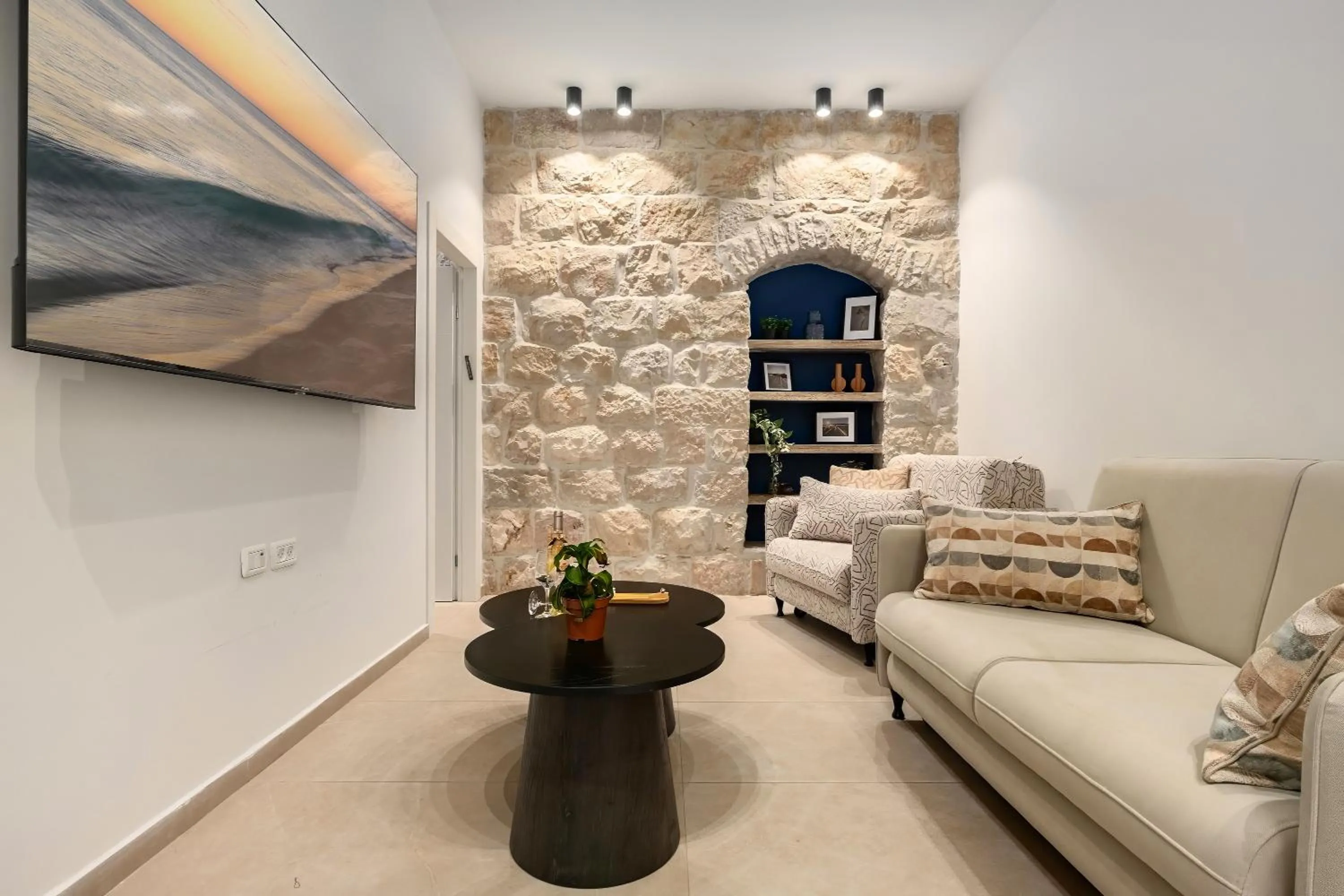 Living room in Mamilla View- Suites & Apt Hotel