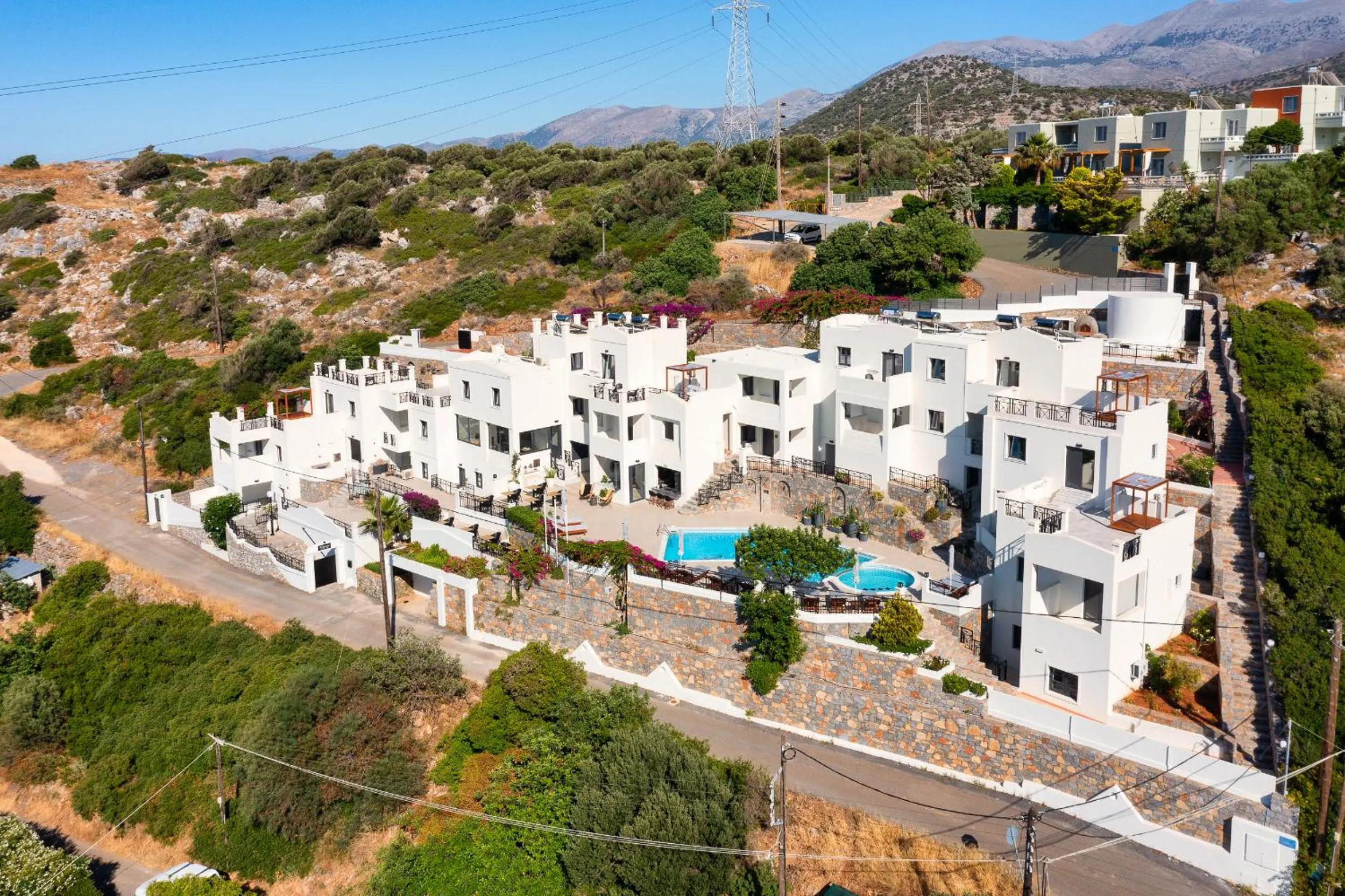 Bird's eye view in Minois Boutique Hotel