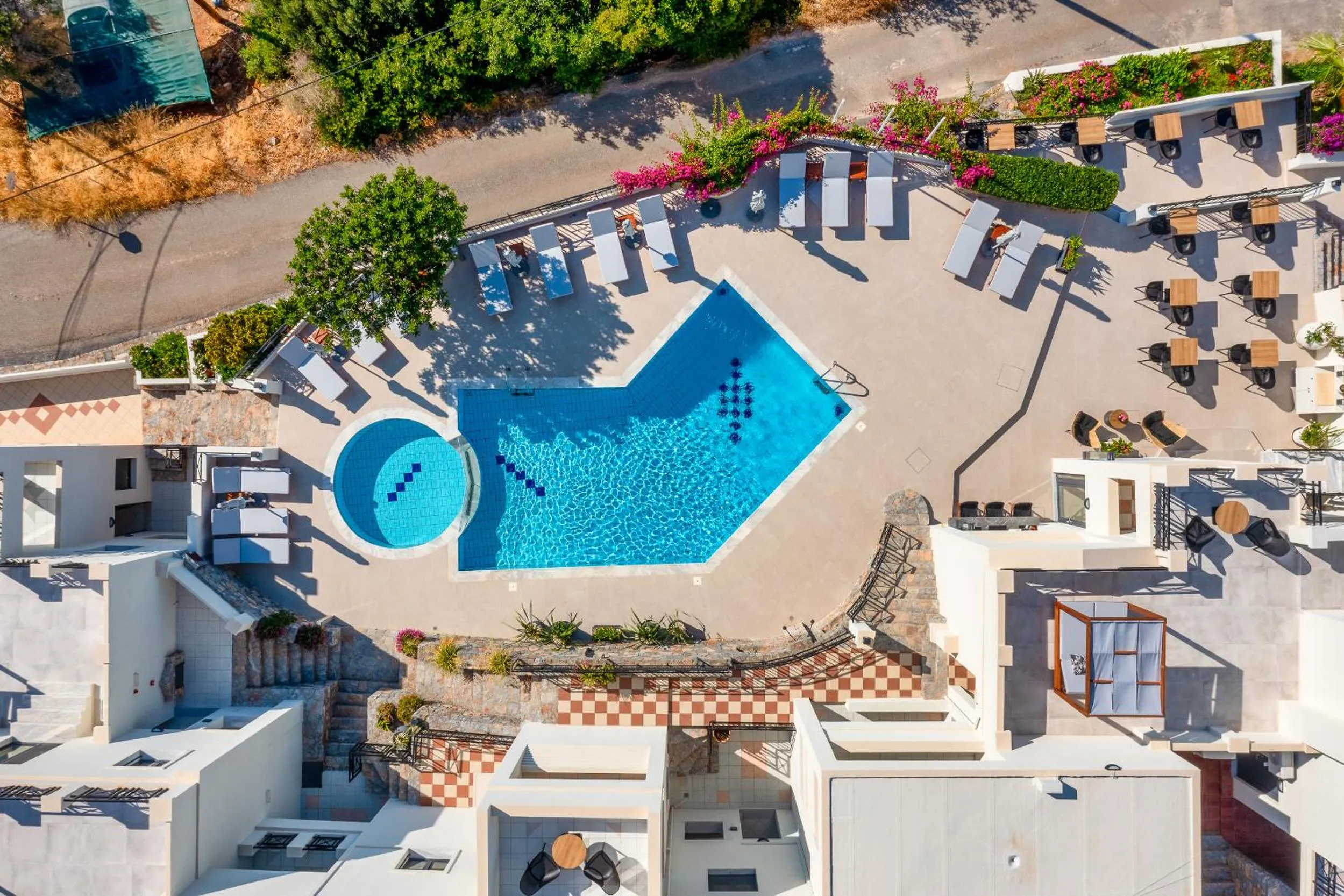 Bird's eye view in Minois Boutique Hotel