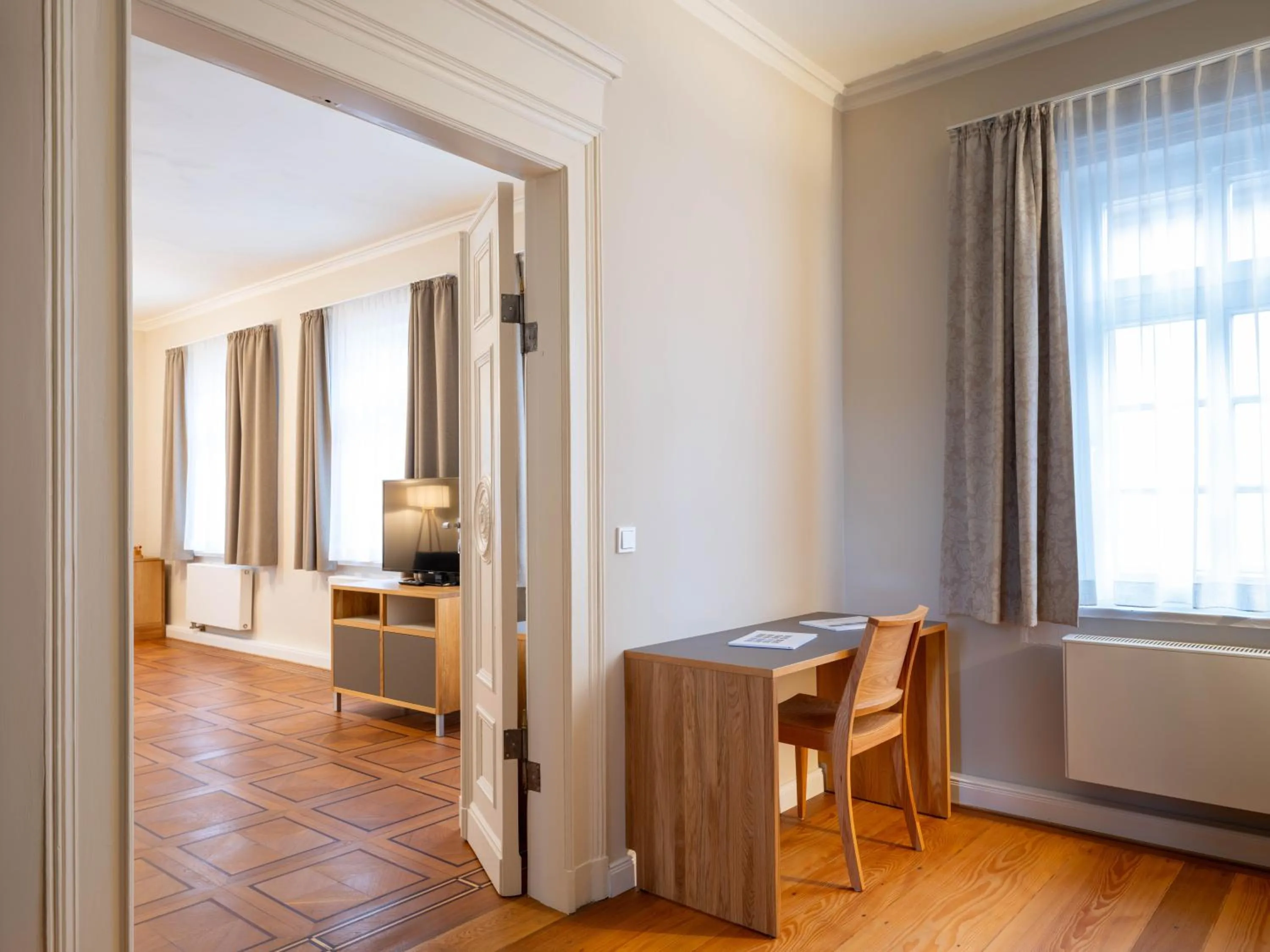 Photo of the whole room, Bed in Gästehaus Nikolai