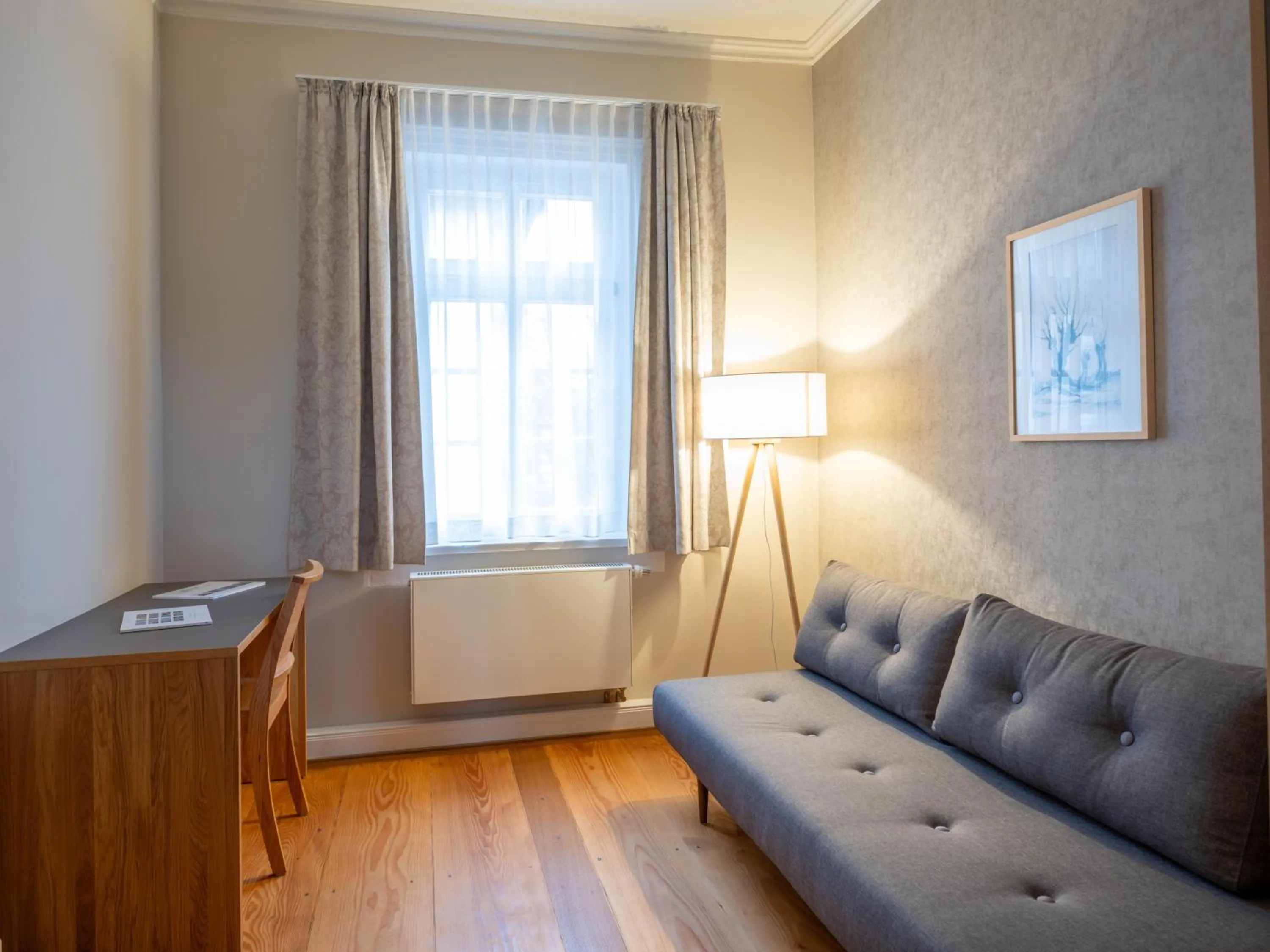 Photo of the whole room, Bed in Gästehaus Nikolai