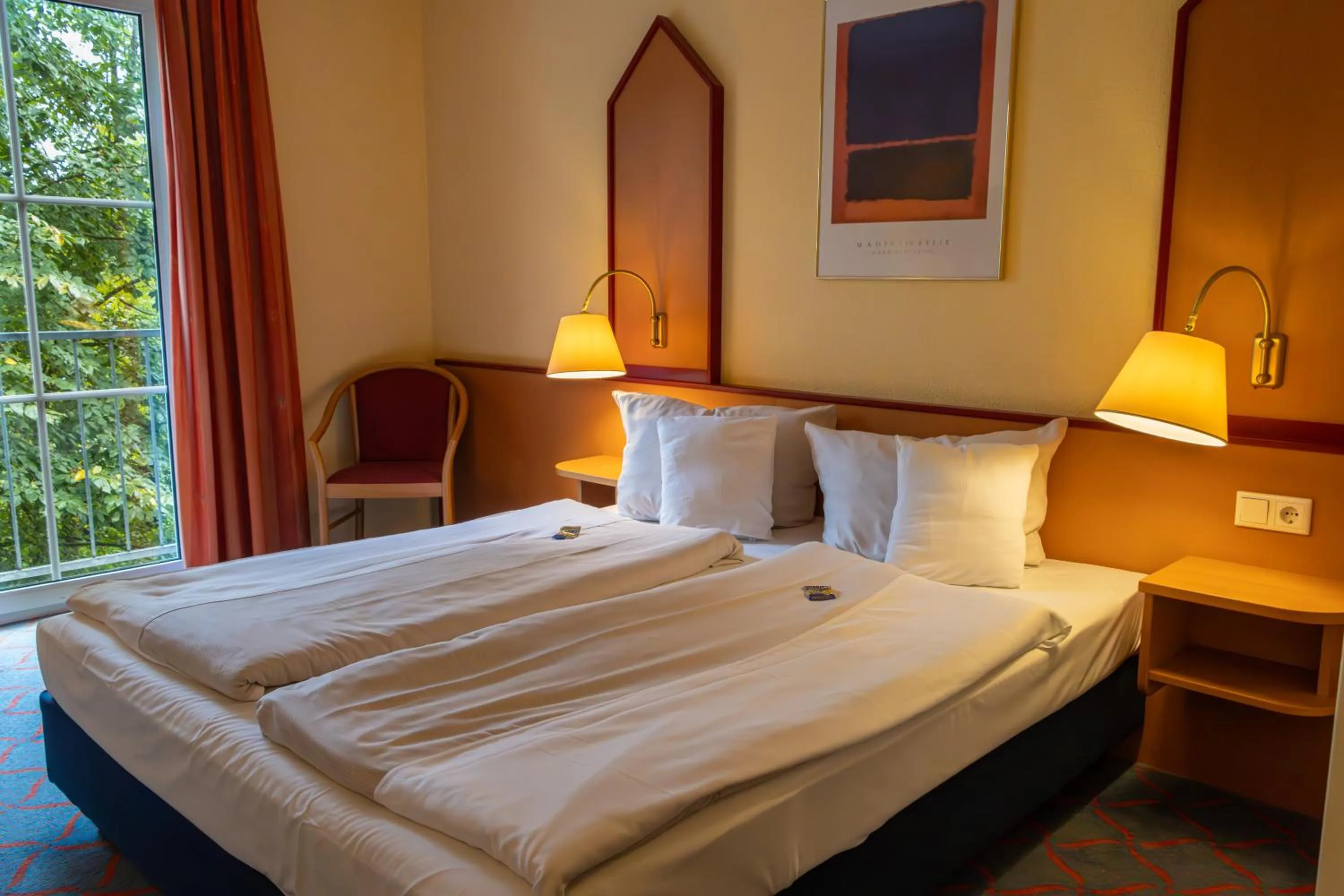 Bedroom, Bed in Montana Hotel Senden