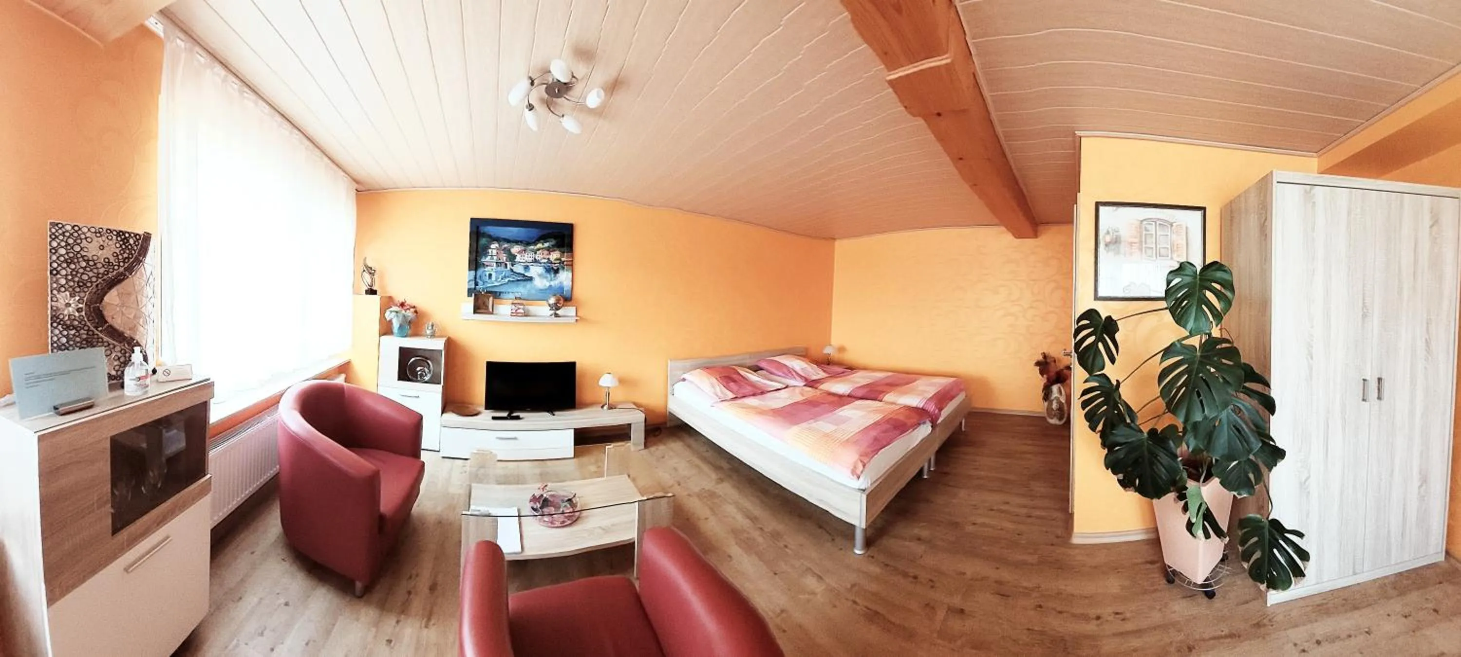 Bed in Pension Haus Germania