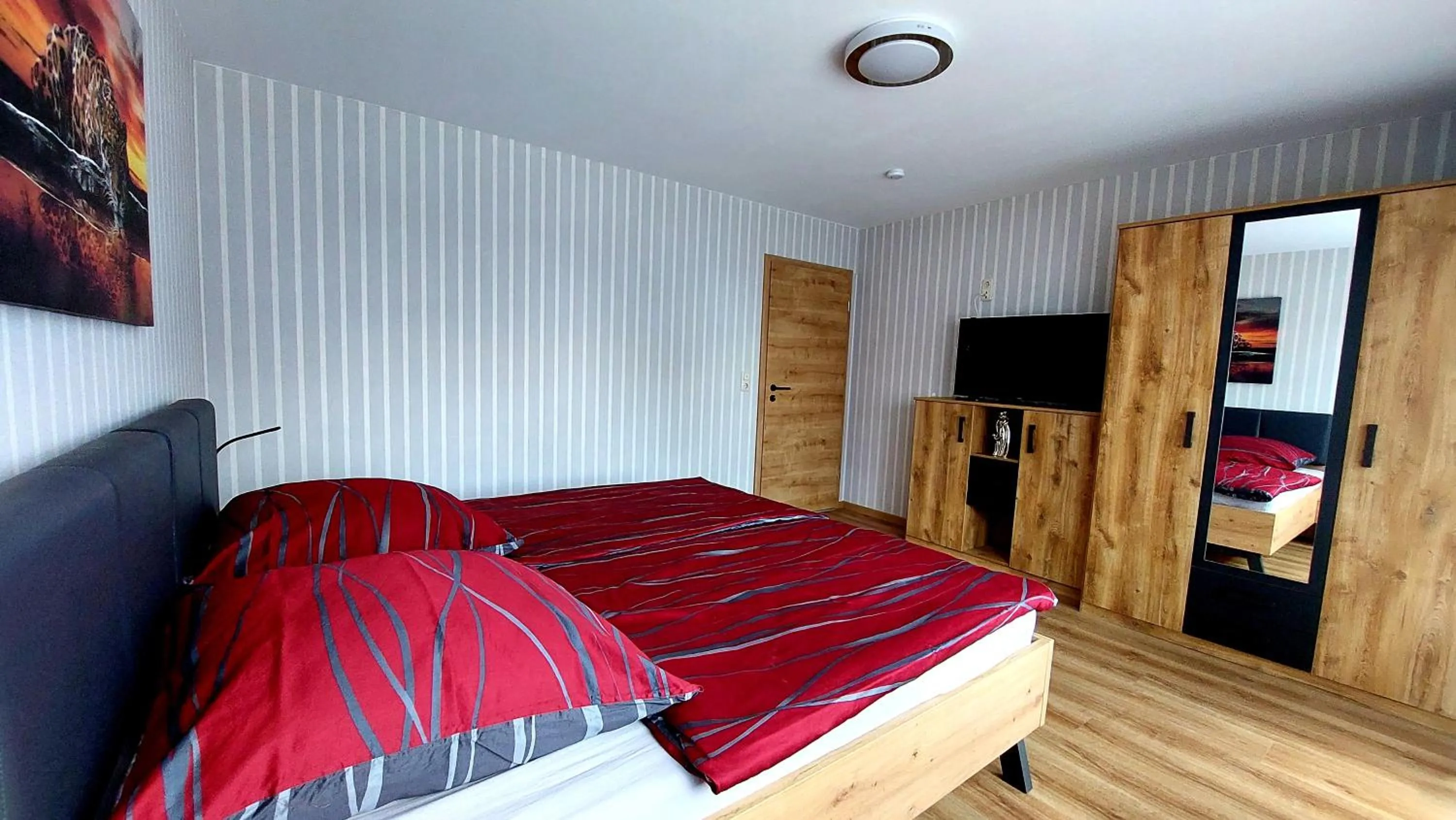 Bed in Pension Haus Germania