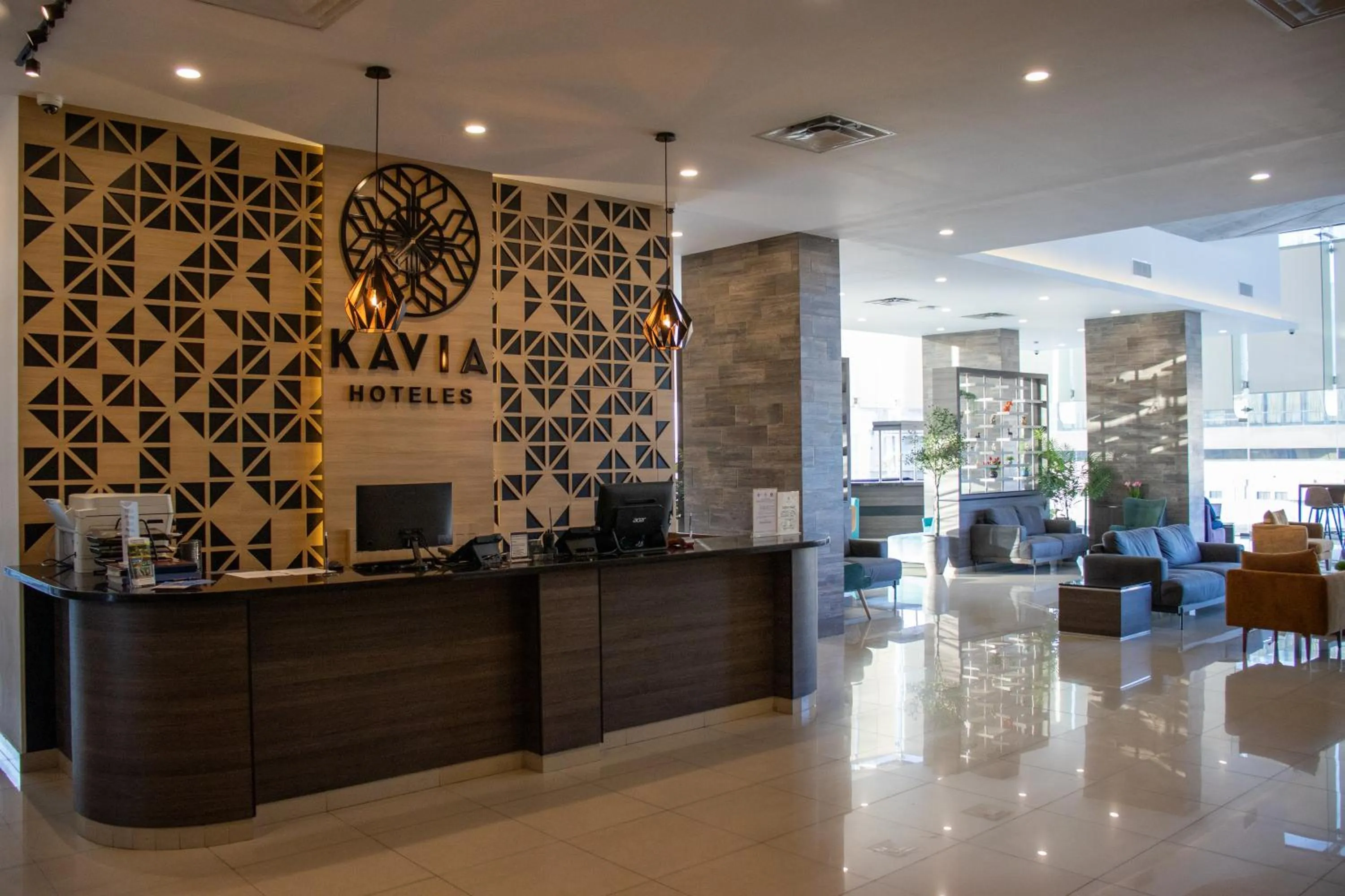 Lobby or reception in Hotel Kavia Monterrey