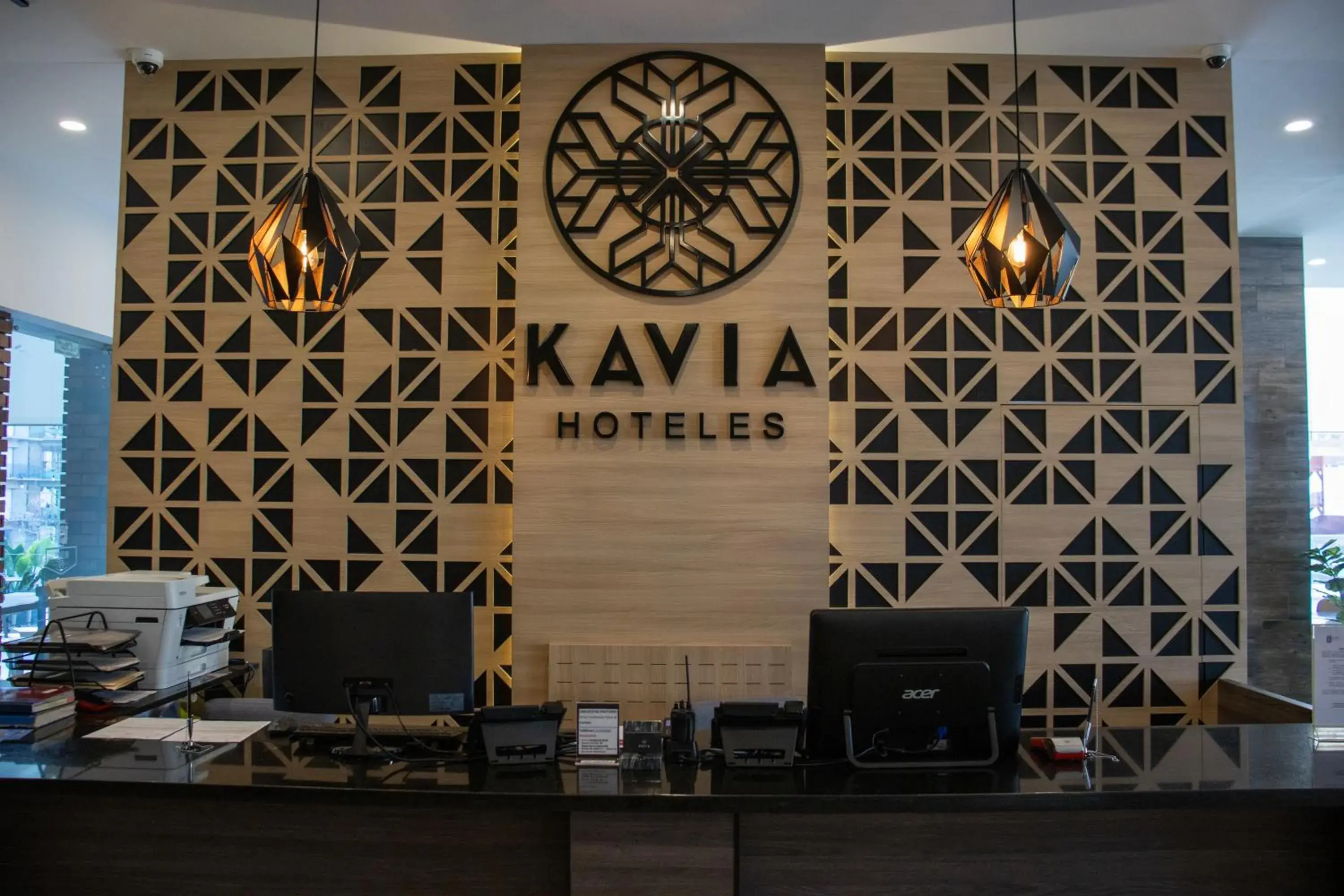 Lobby or reception in Hotel Kavia Monterrey Lobby or reception in Hotel Kavia Monterrey
