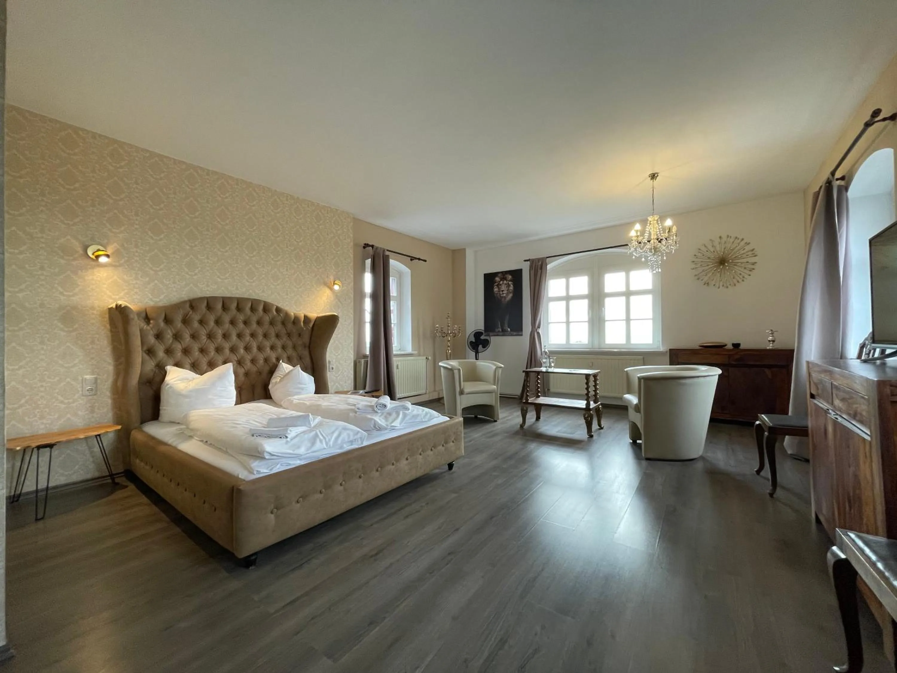 Bedroom, Bed in Schloss Beichlingen