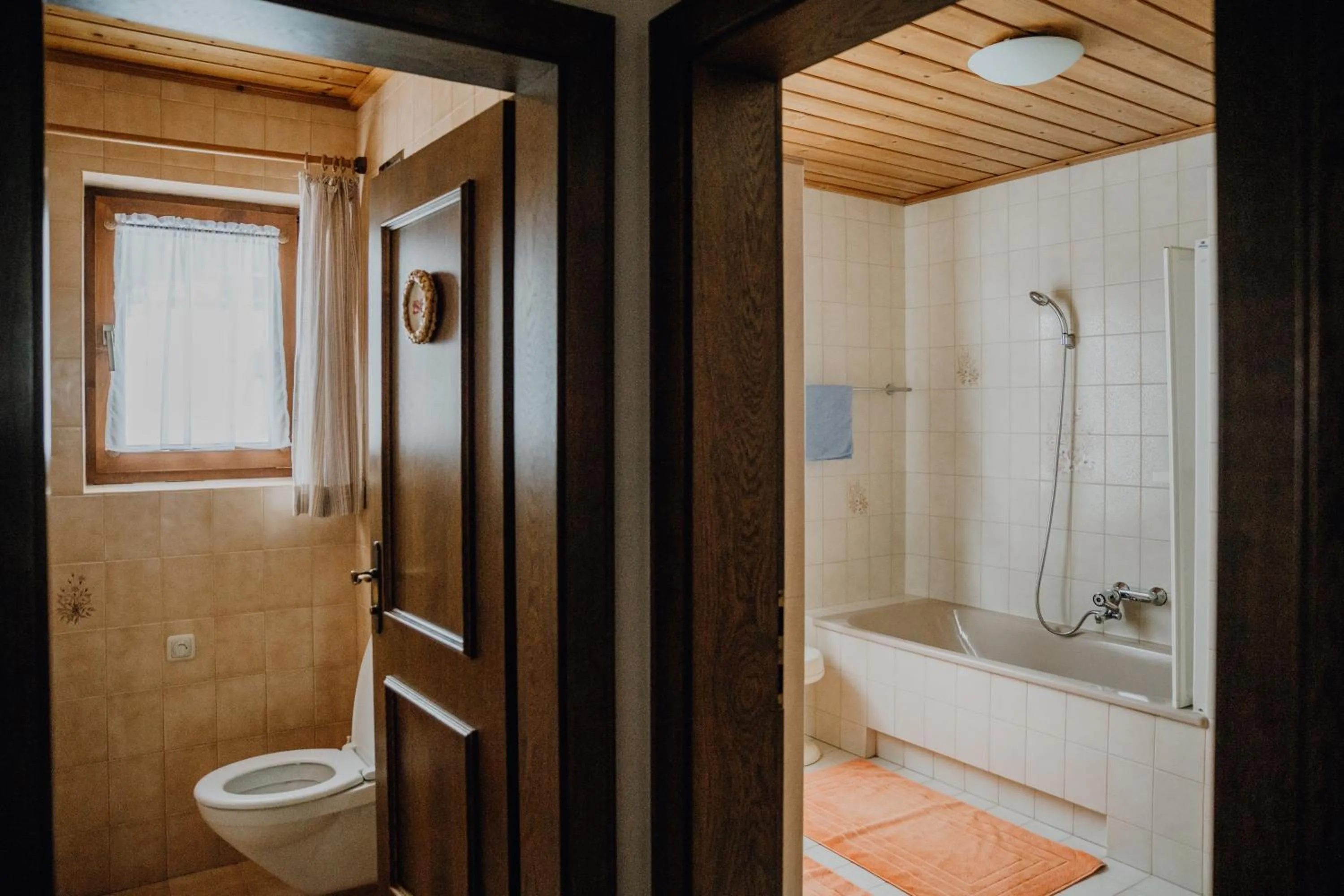 Toilet in Ferienwohnung Inge Gapp
