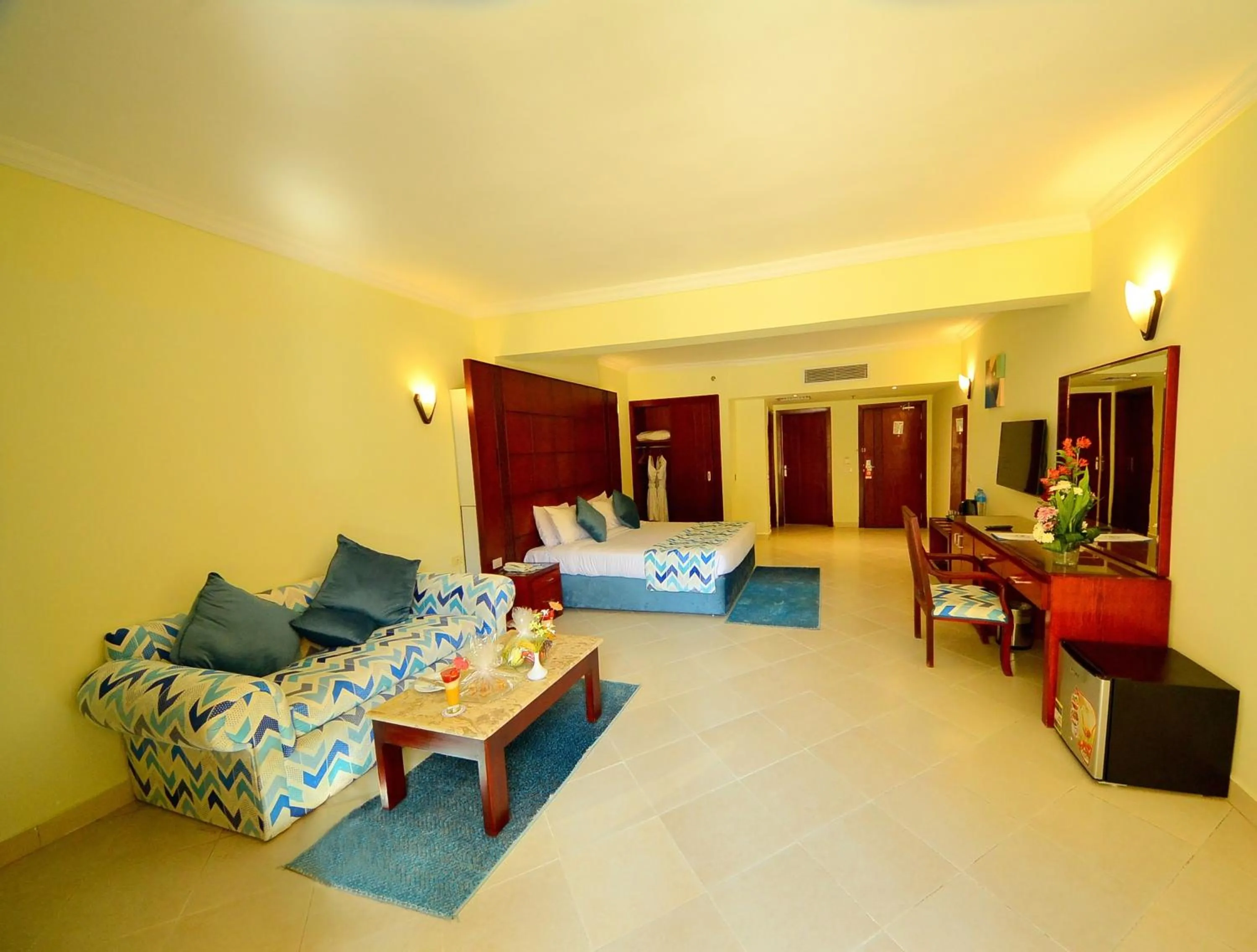 Bed in Sea Beach Aqua Park Resort