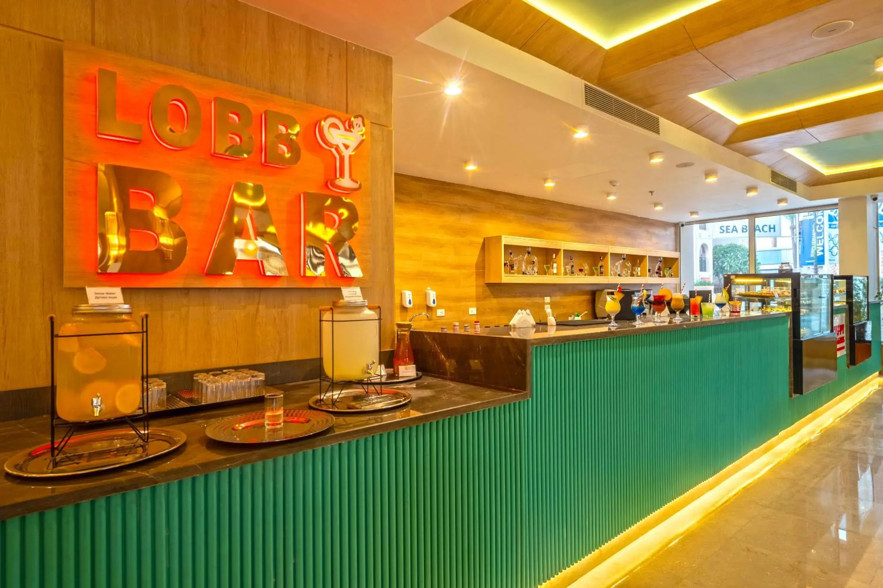 Lounge or bar in Sea Beach Edge By Rotana Lounge or bar in Sea Beach Edge By Rotana