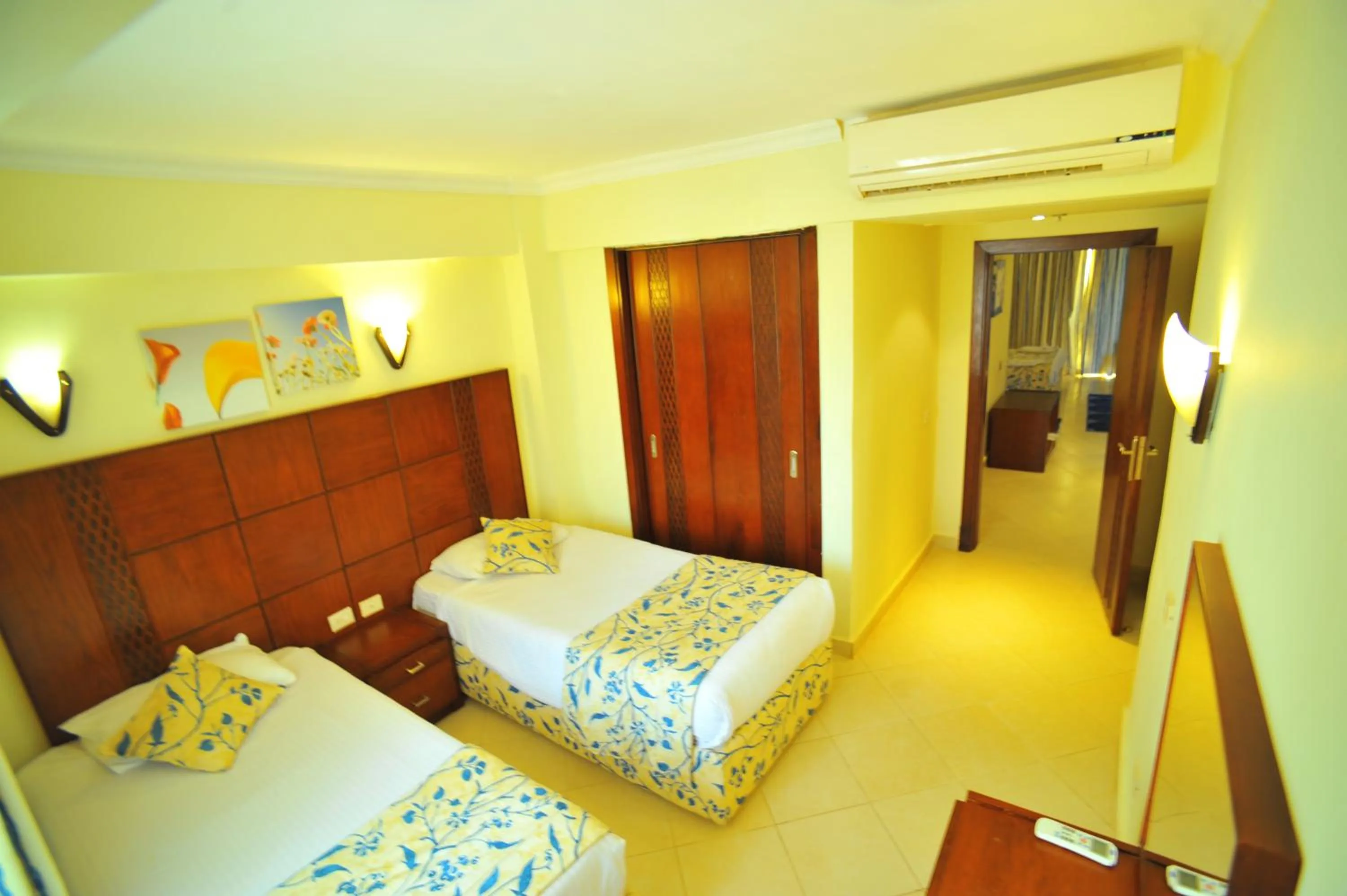 Bed in Sea Beach Aqua Park Resort