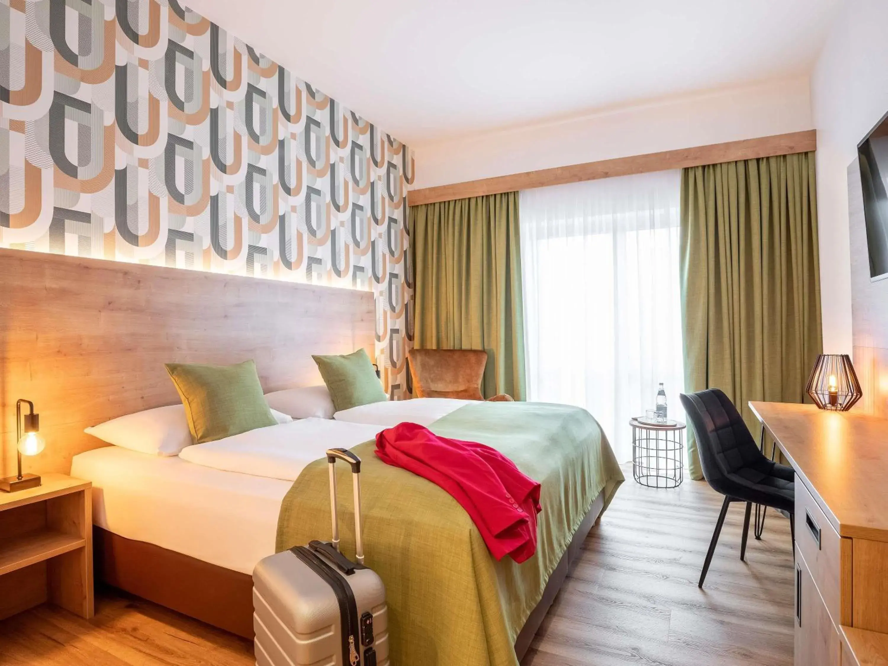 Bedroom, Bed in Mercure Hotel Bad Oeynhausen City Bedroom, Bed in Mercure Hotel Bad Oeynhausen City