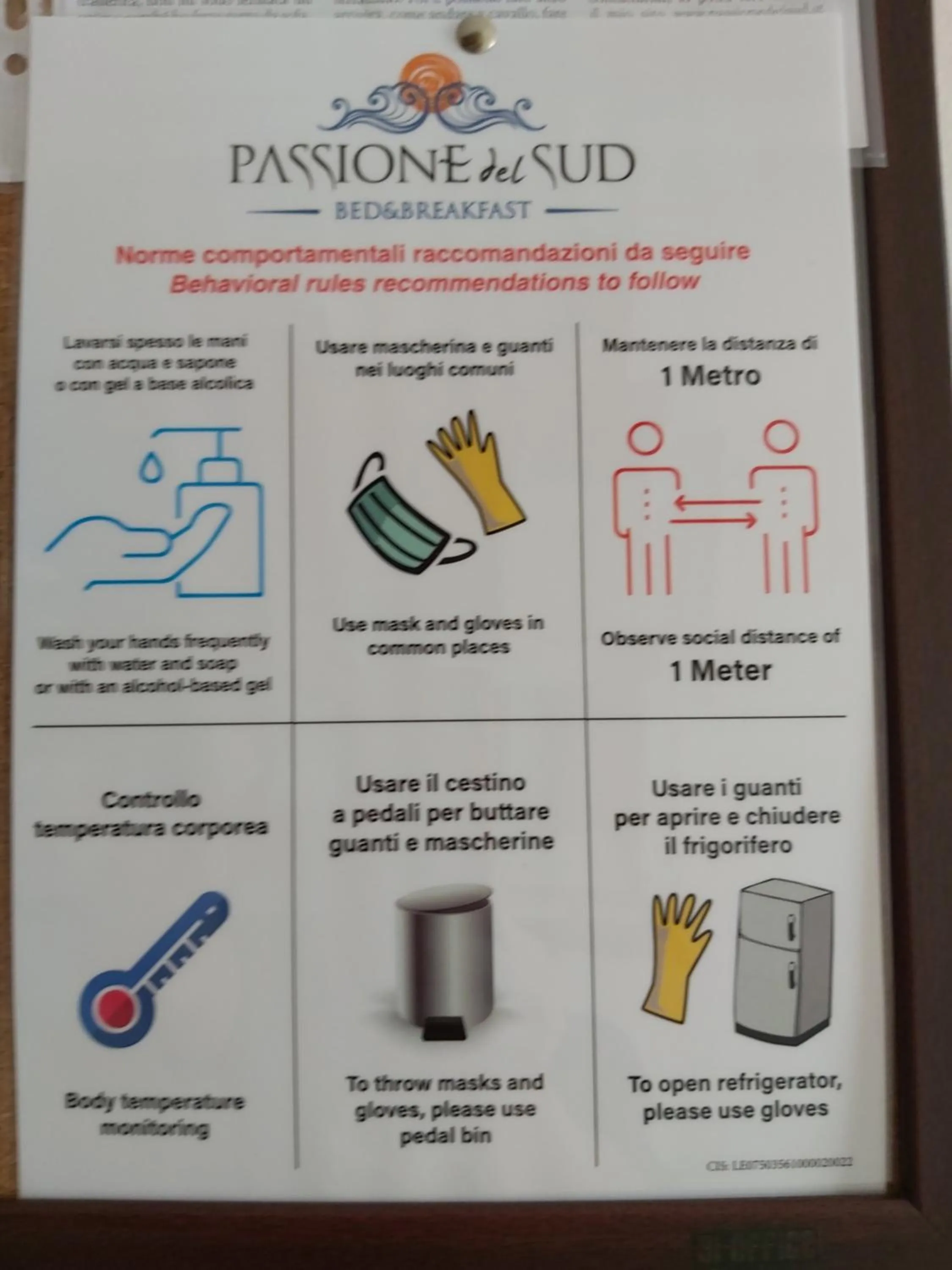 Logo/Certificate/Sign in B&b Passione del sud