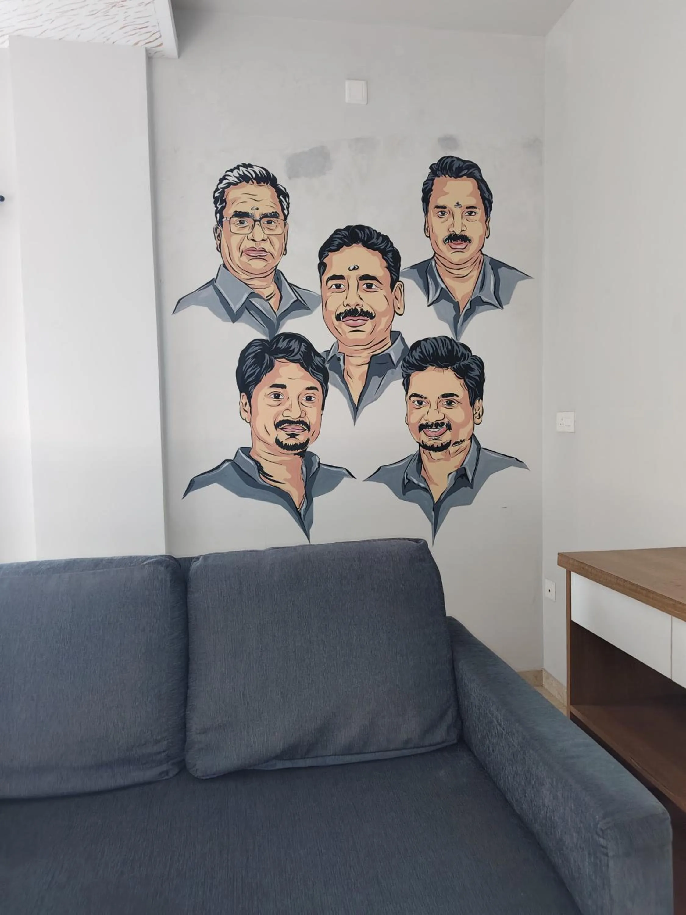 Seating area in Classio Residency