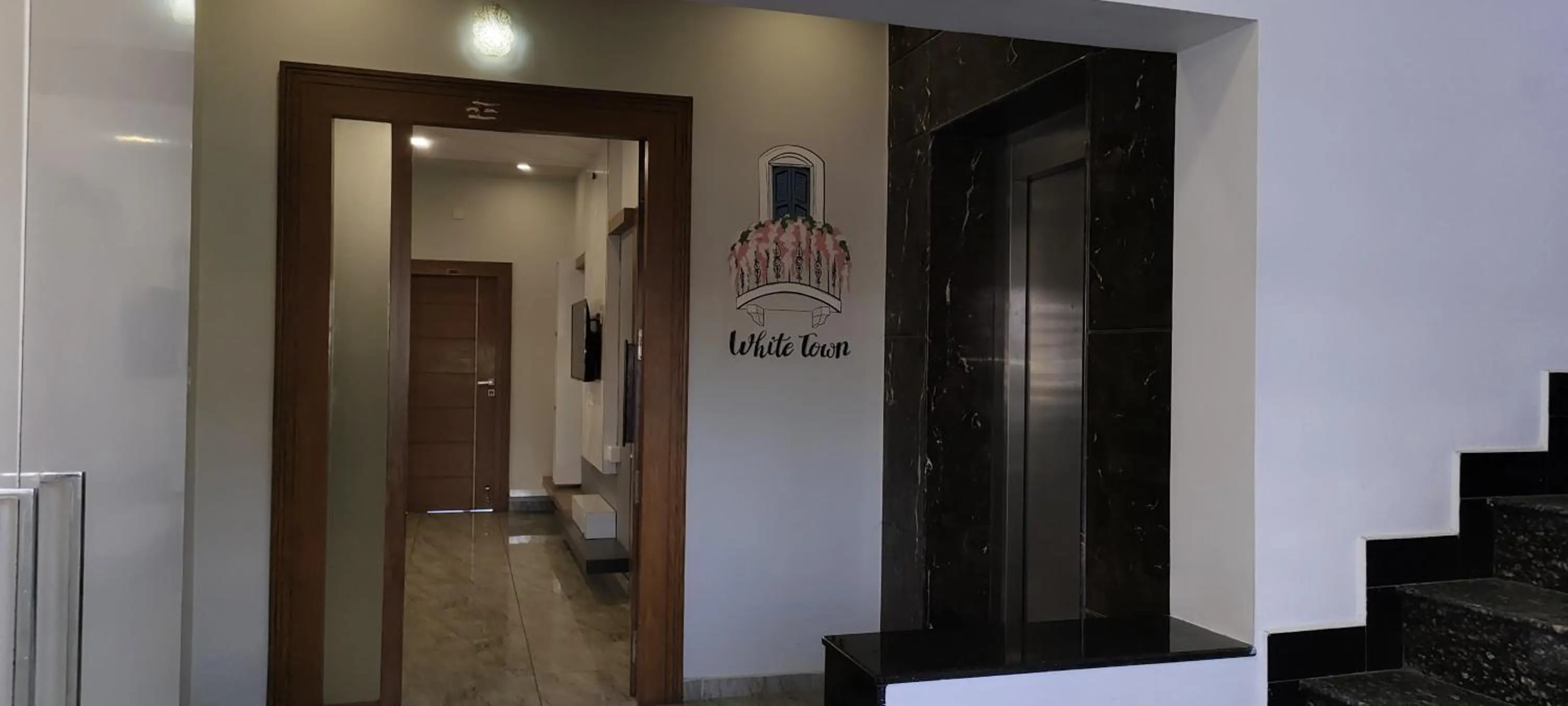 Seating area in Classio Residency