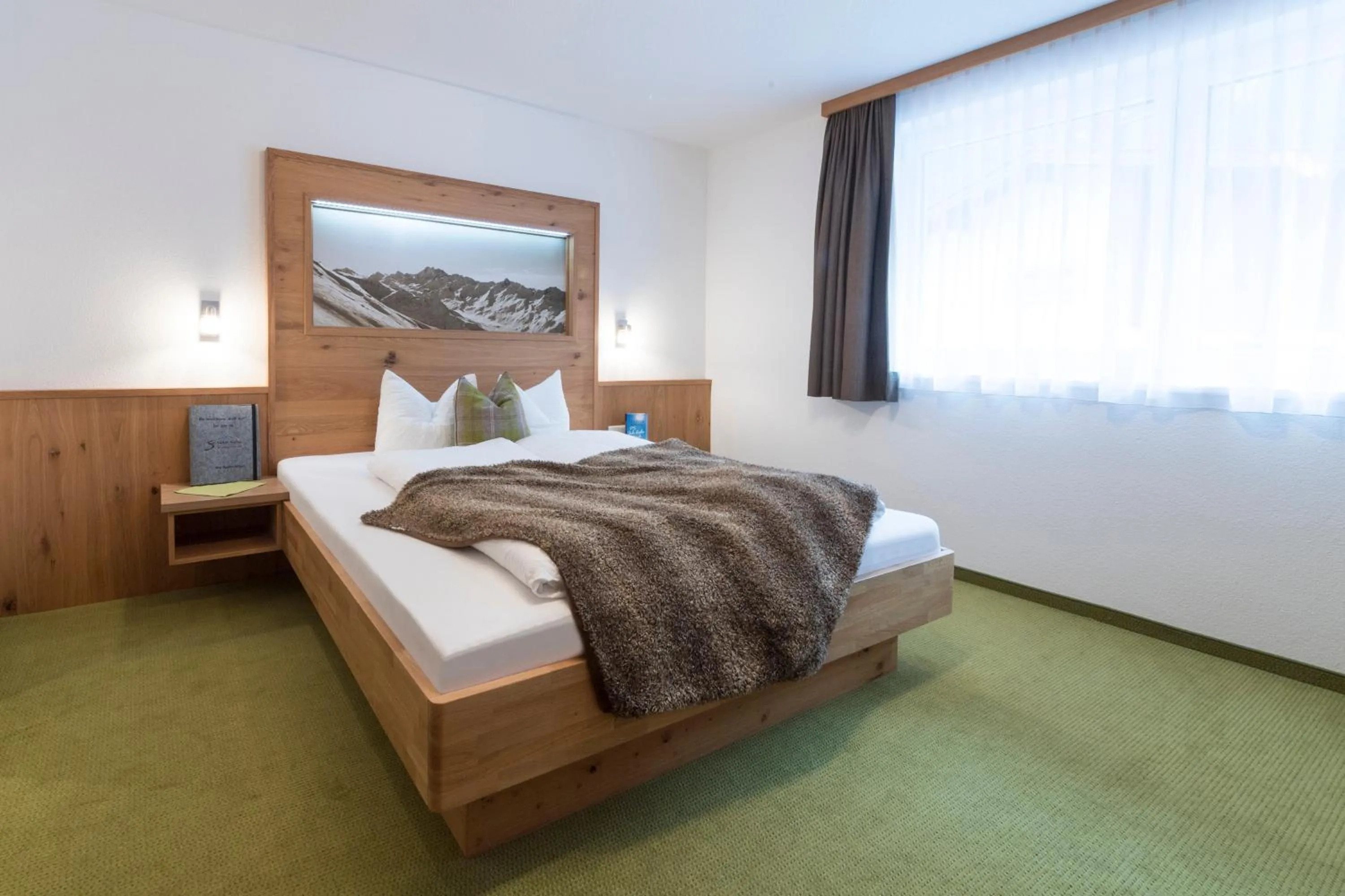 Bedroom, Bed in Apart Garni Sesvenna