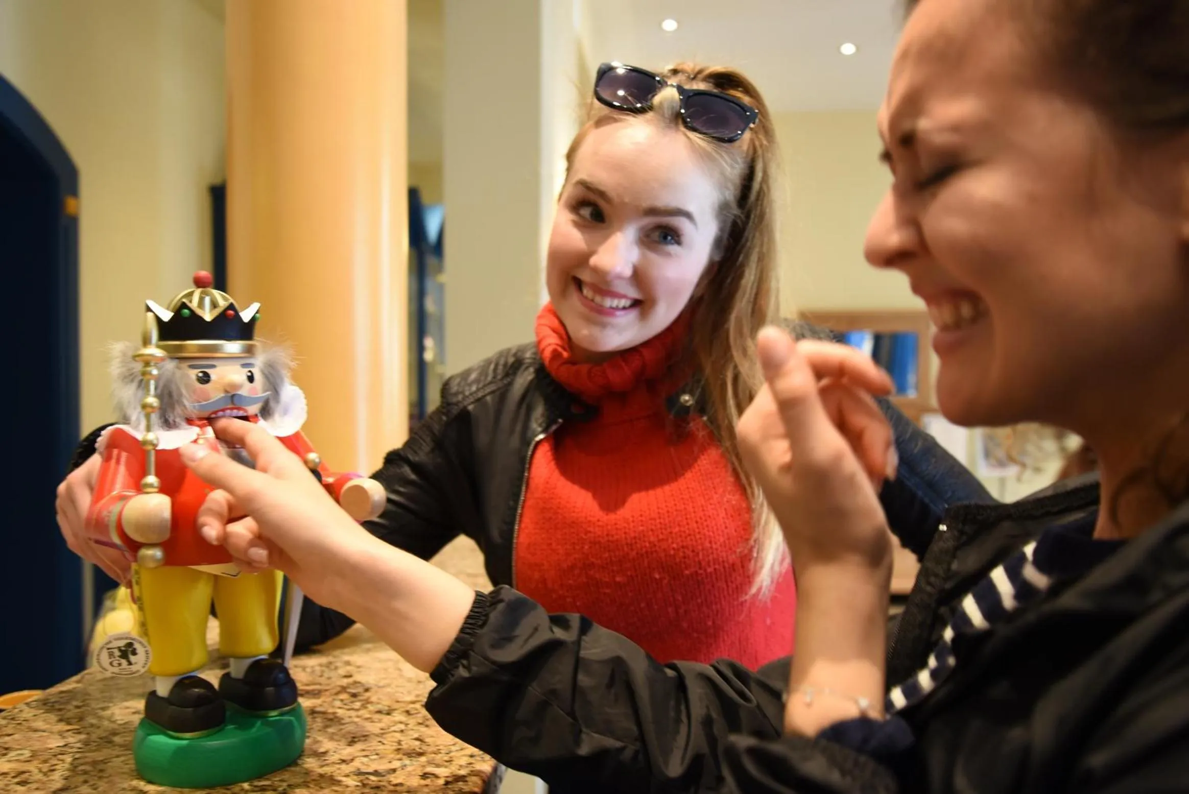 Lobby or reception in Hotel Erbgericht Buntes Haus