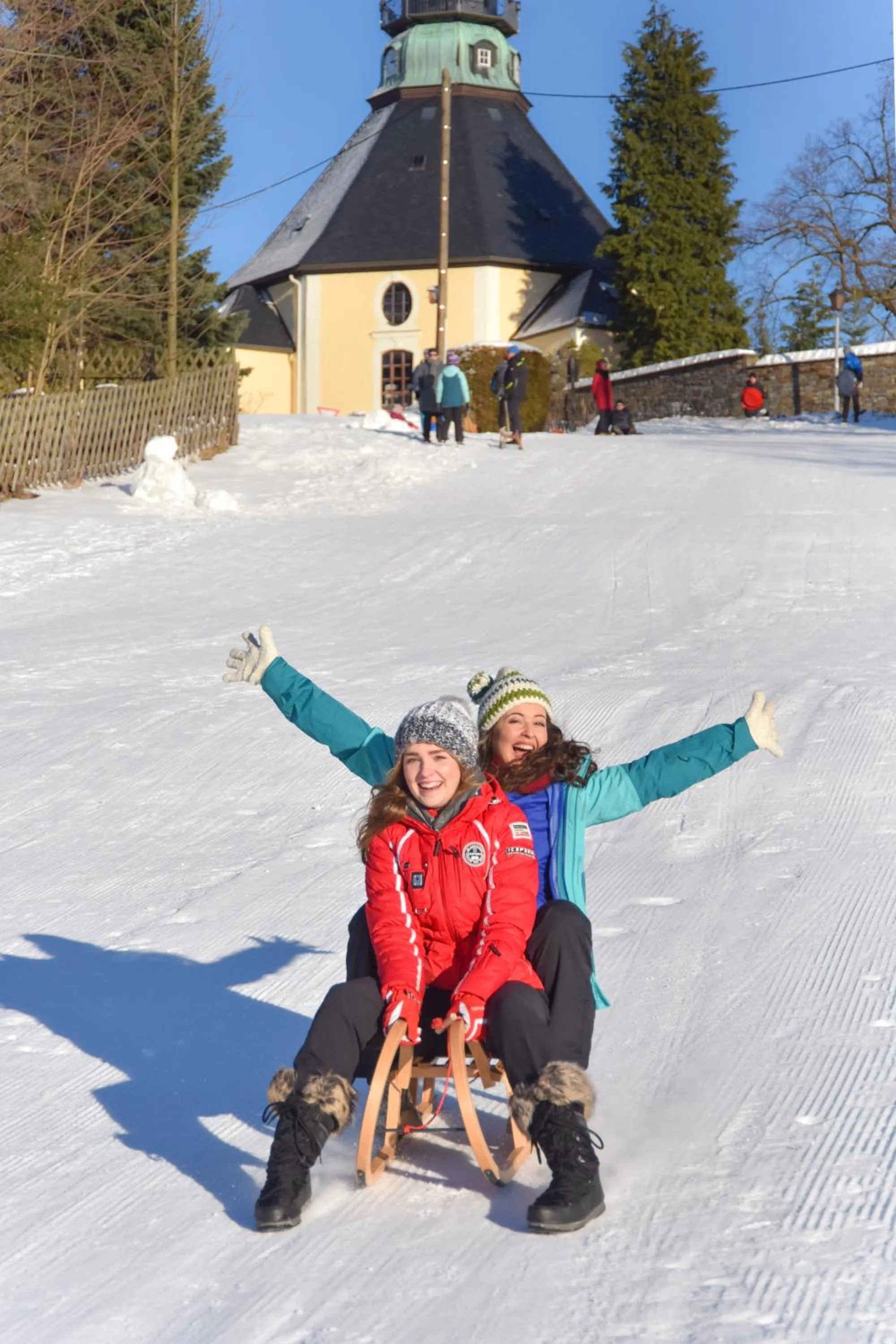 Winter in Hotel Erbgericht Buntes Haus