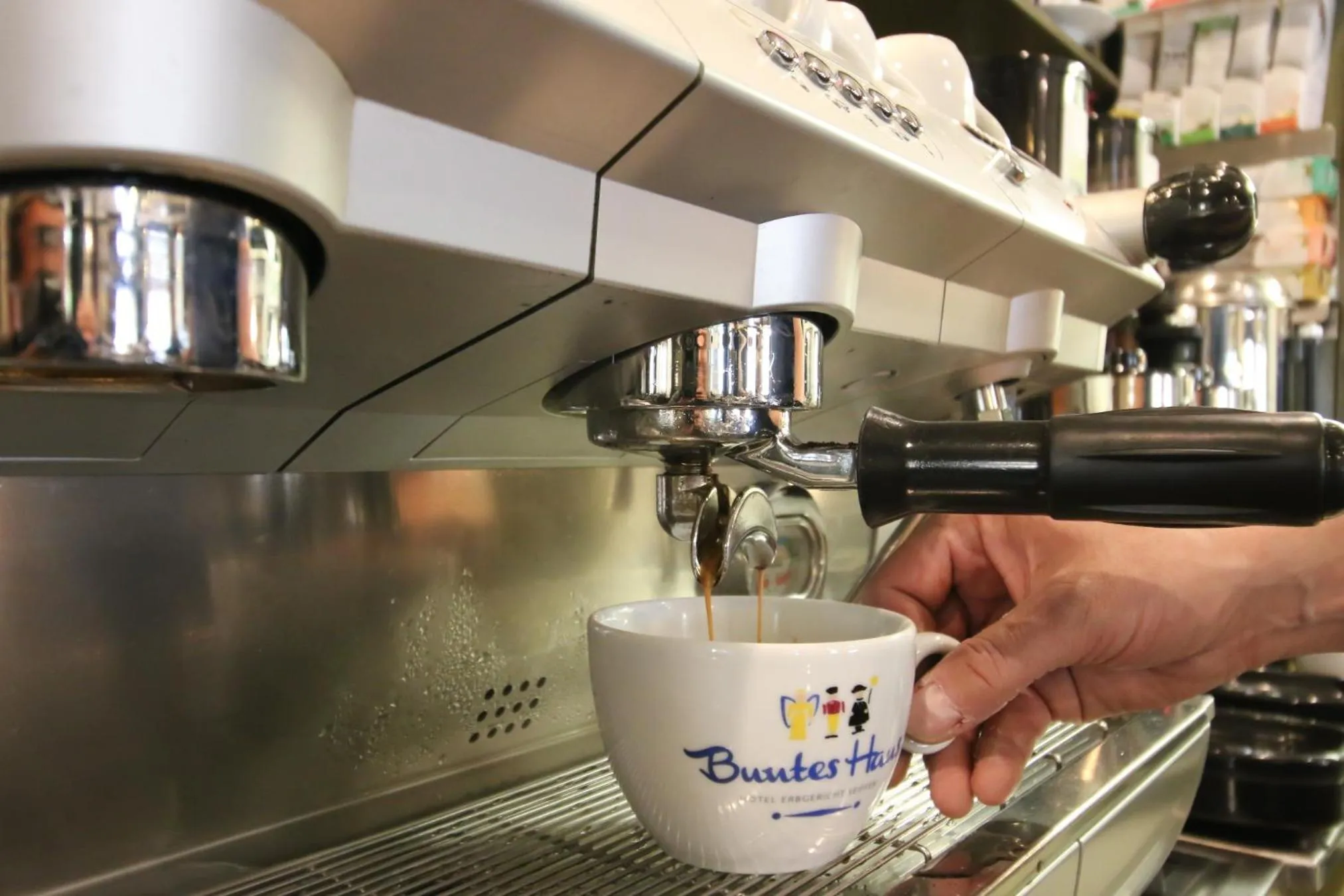 Restaurant/places to eat in Hotel Erbgericht Buntes Haus