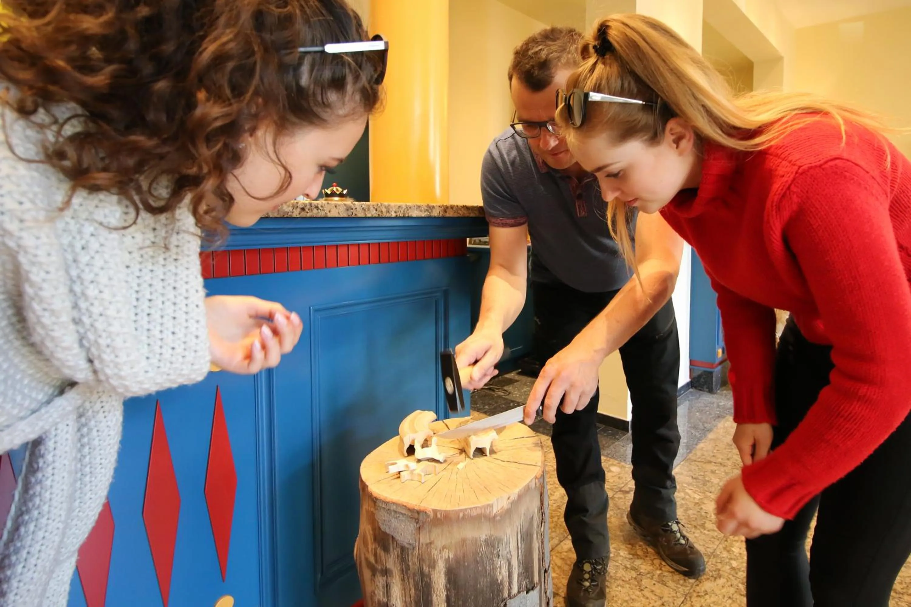 Lobby or reception in Hotel Erbgericht Buntes Haus