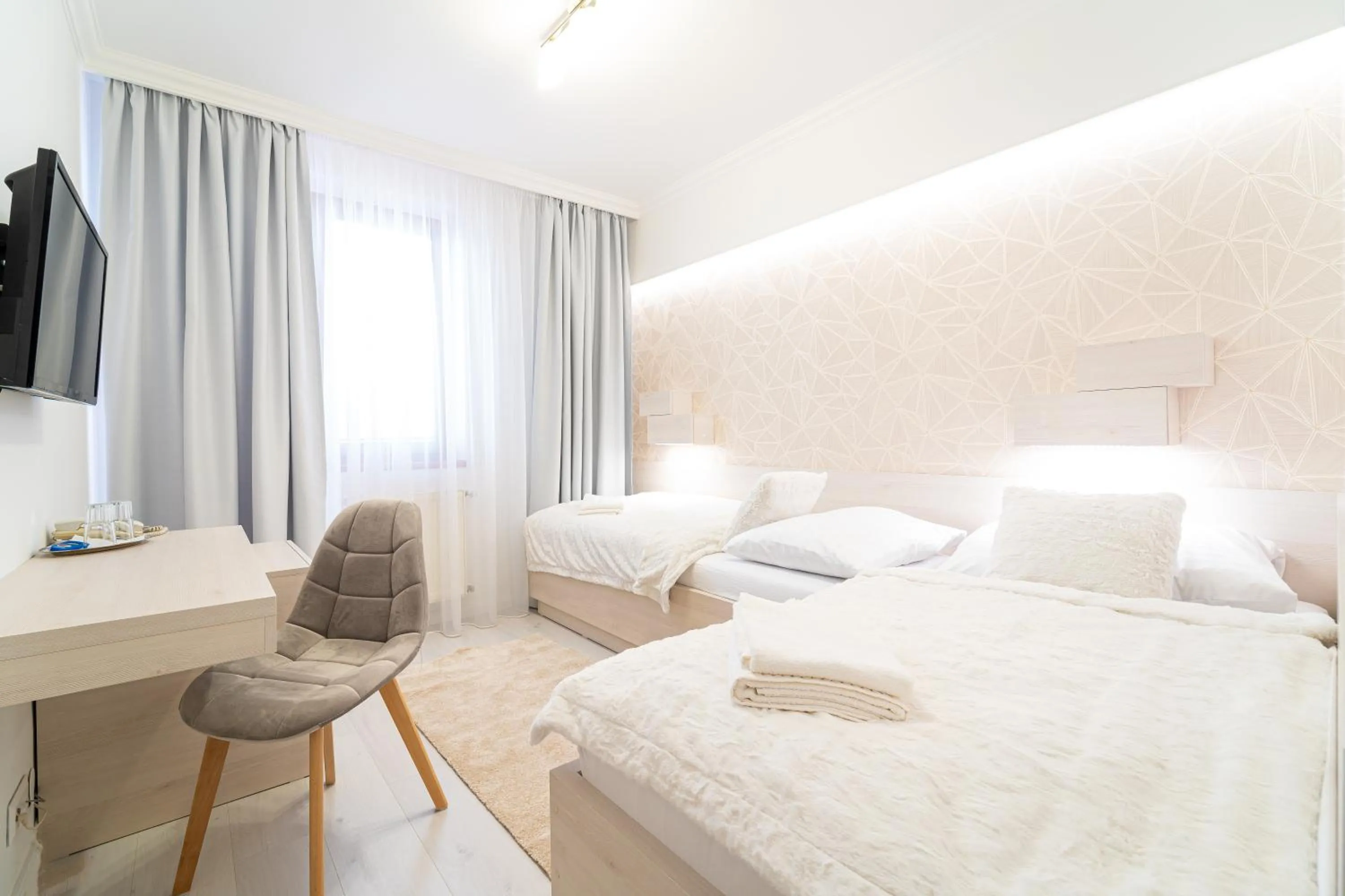 Bed in Hotel Artin