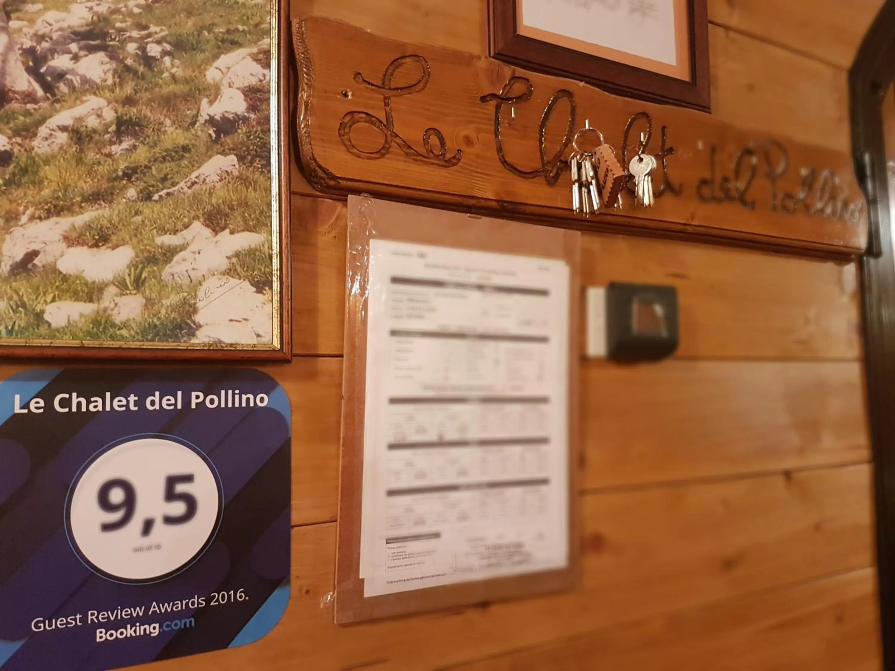 Certificate/Award in Le Chalet del Pollino