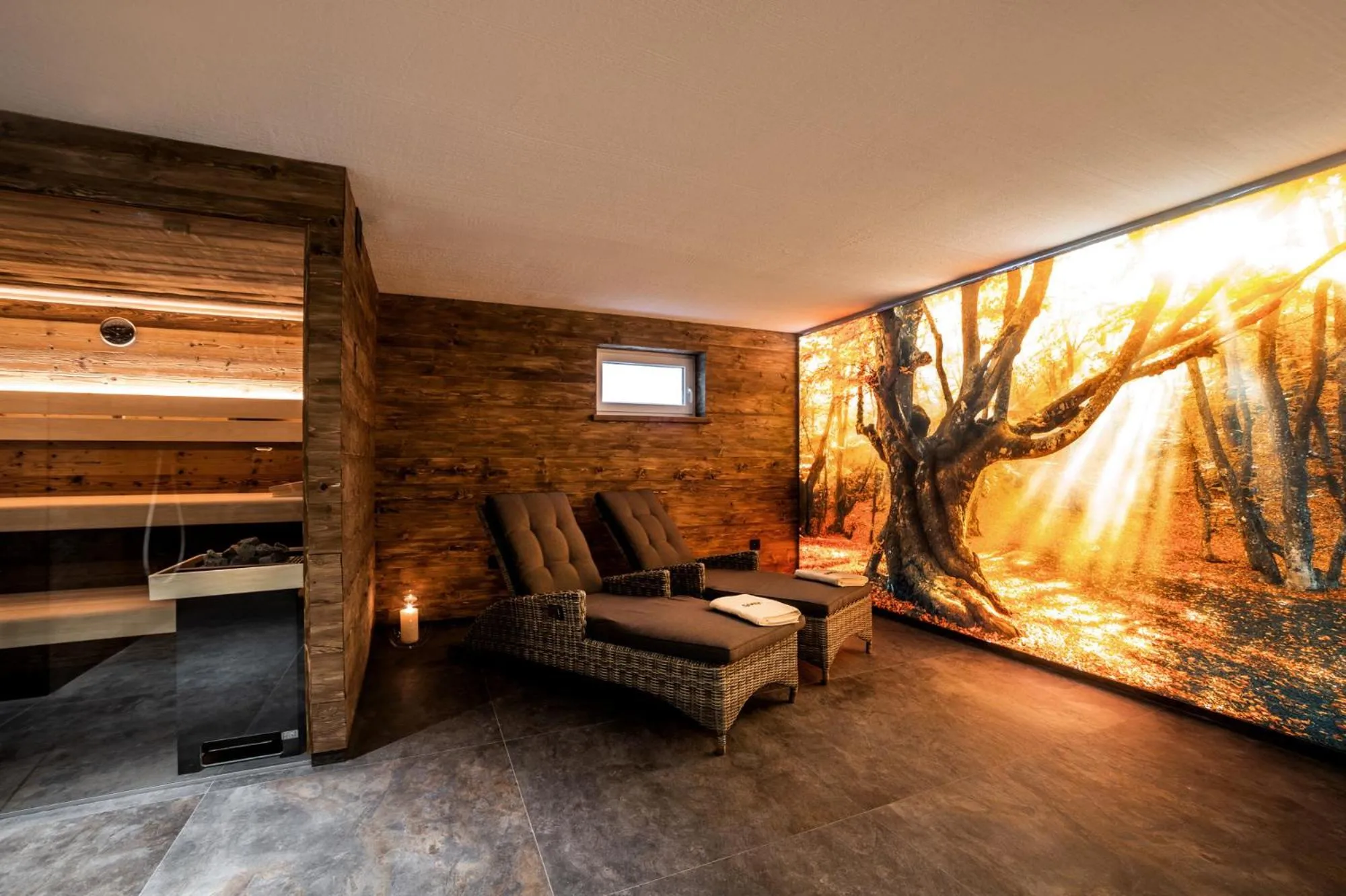 Sauna, Bed in PRIMERA Apartments