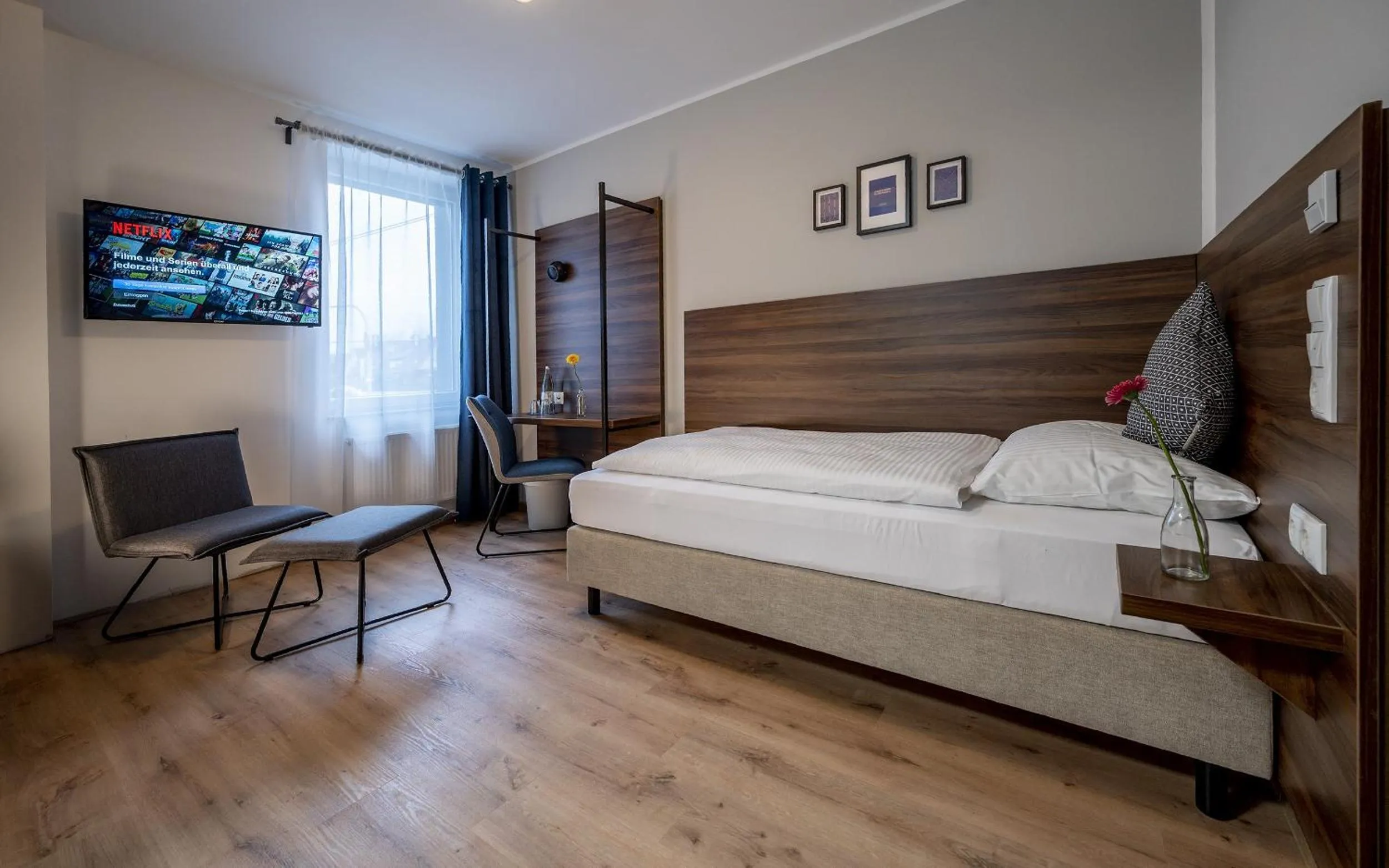 Bed in Hotel Zu Freunden