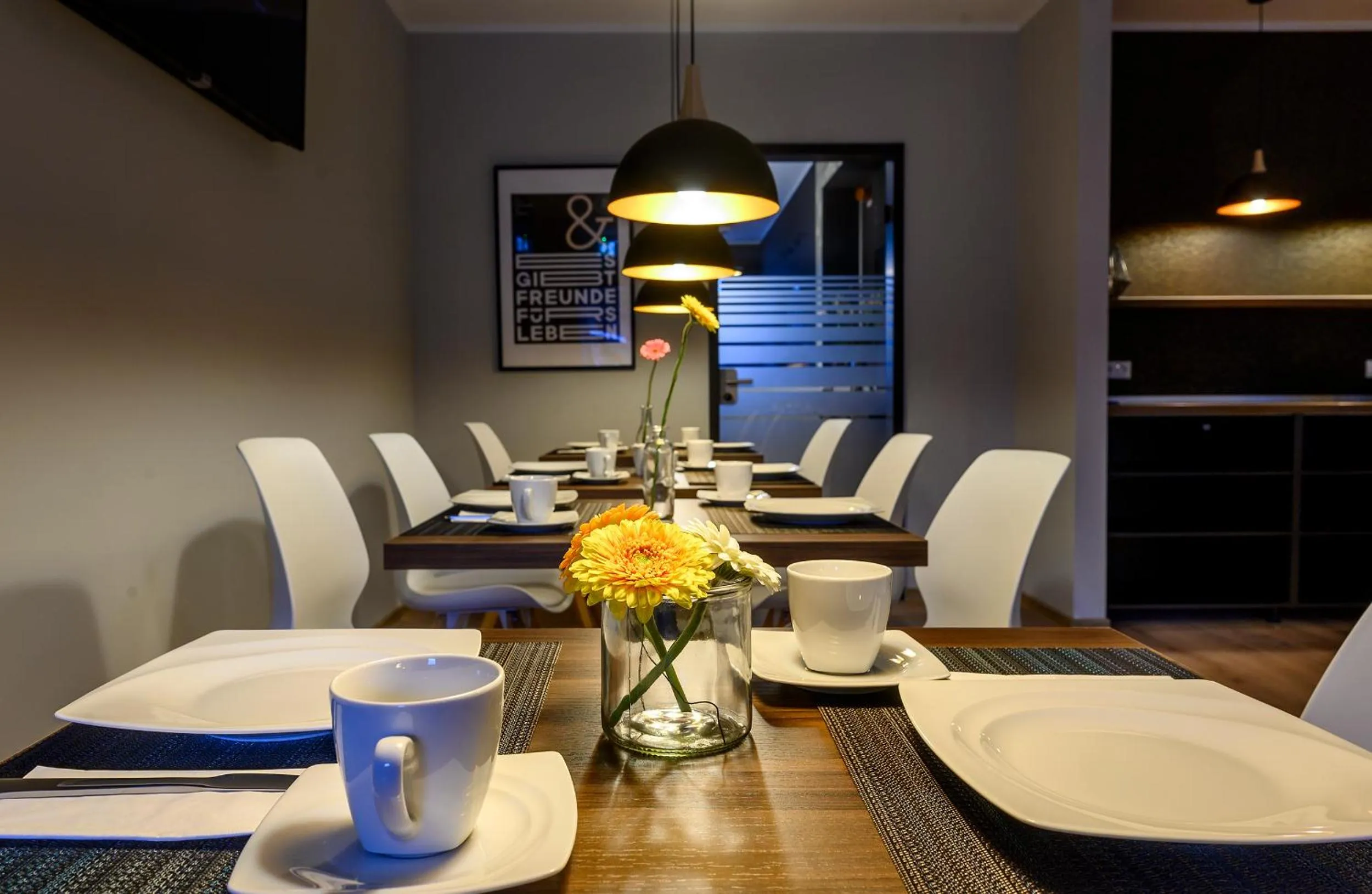 Dining area in Hotel Zu Freunden