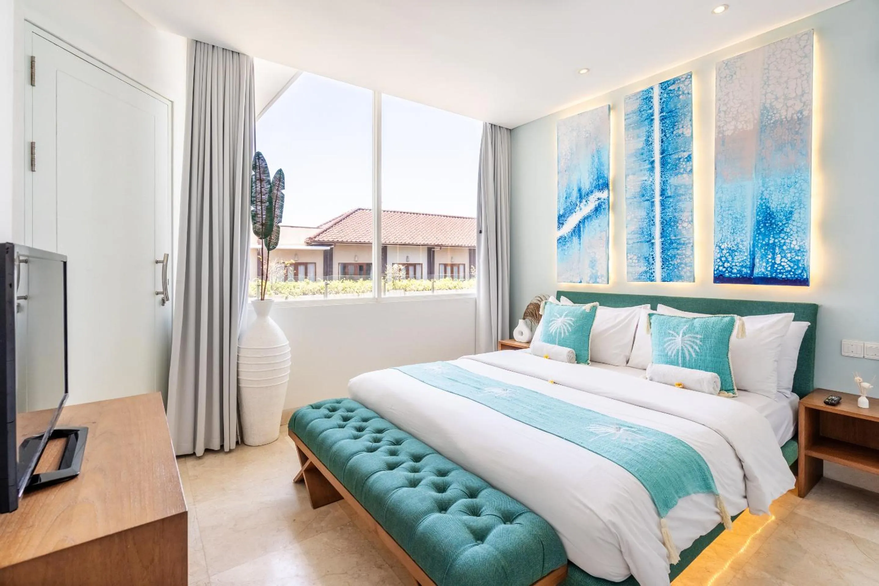 Bed in AQ-VA Hotel & Villas Seminyak