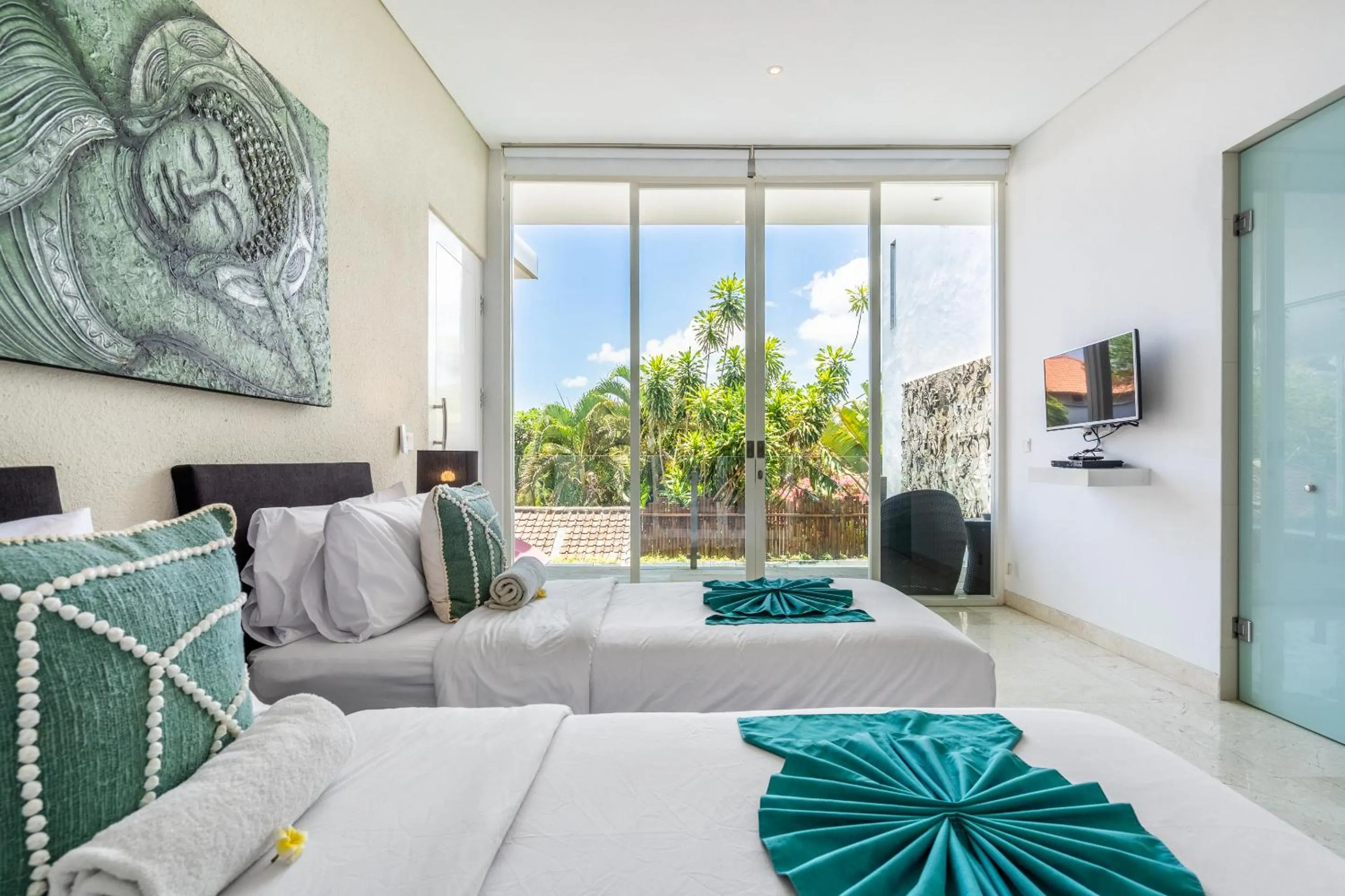 Bed in AQ-VA Hotel & Villas Seminyak