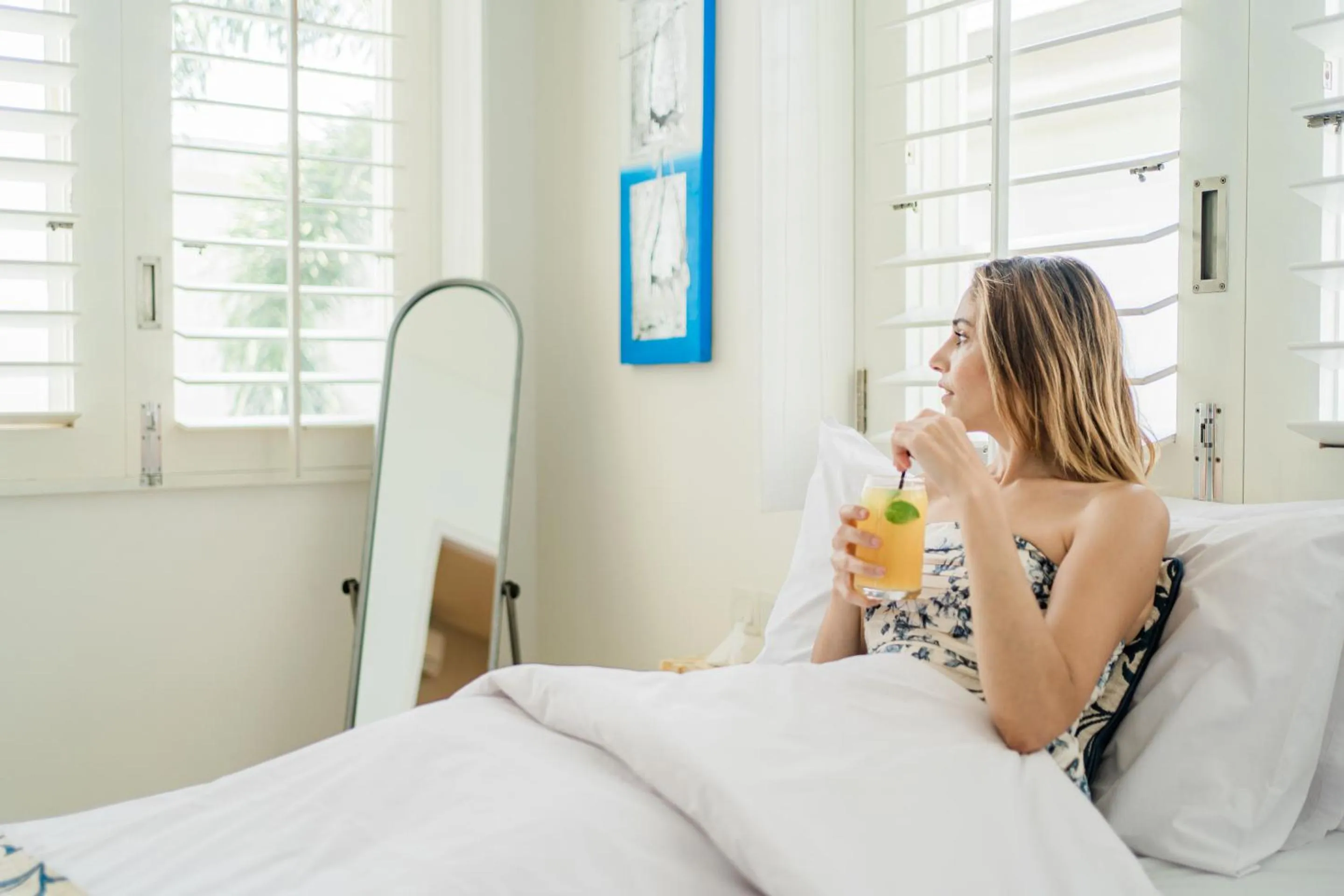 Bed in AQ-VA Hotel & Villas Seminyak