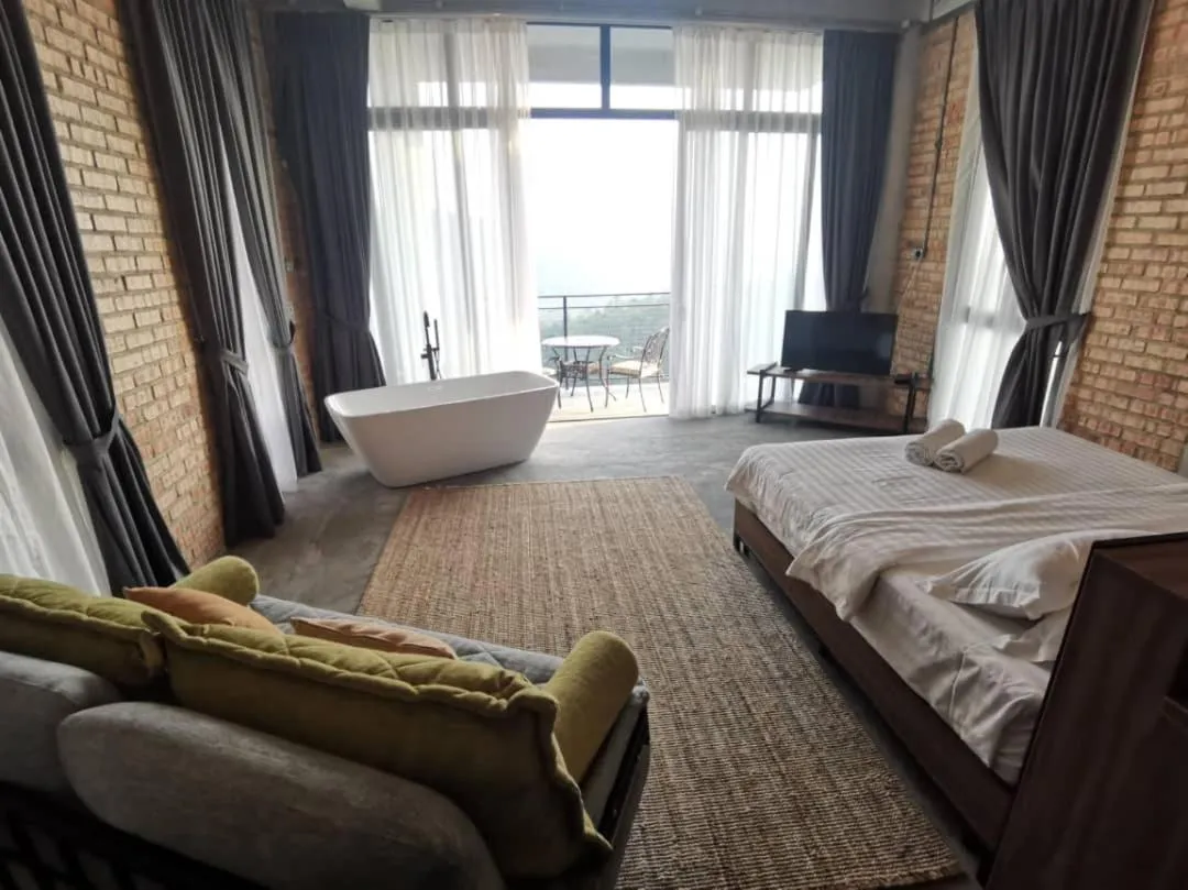 Bed in Sembayu Villa