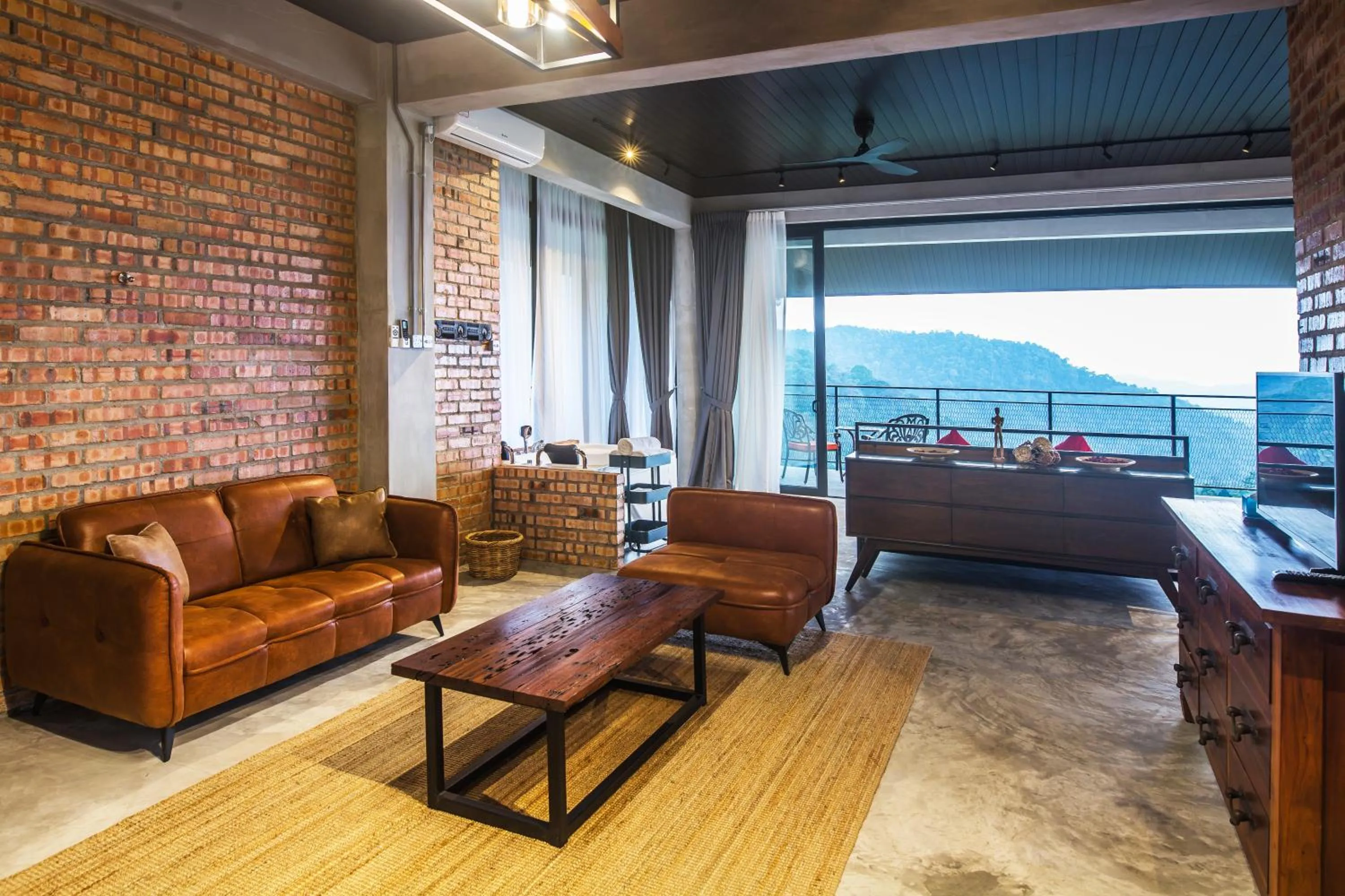 Seating area in Sembayu Villa