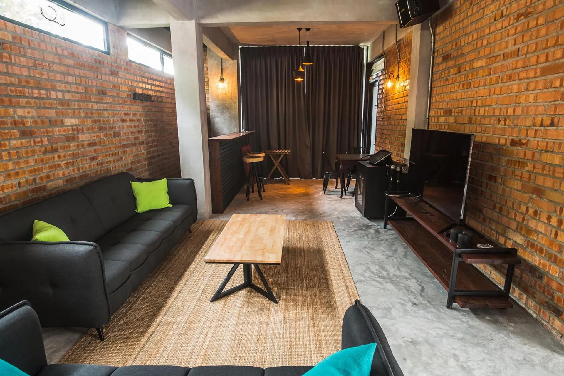 Seating area in Sembayu Villa