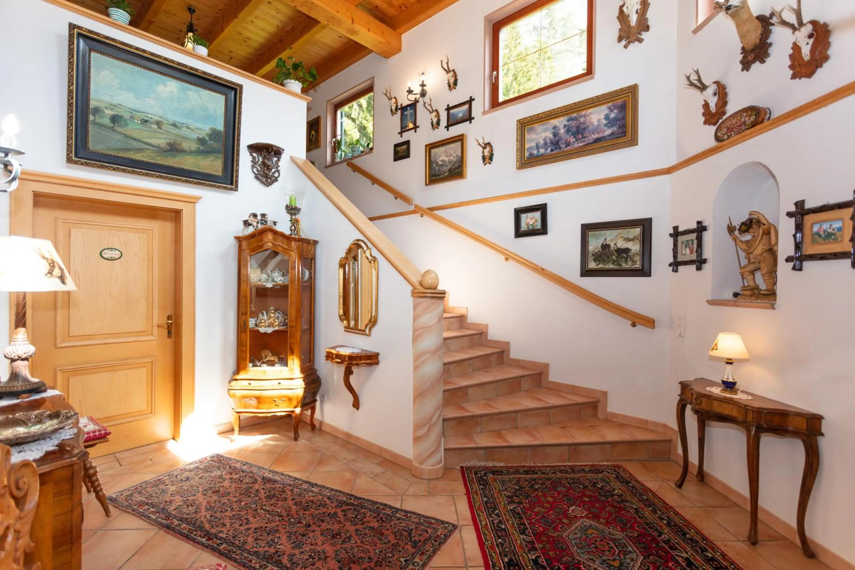 Lobby or reception in Pension Sonneck