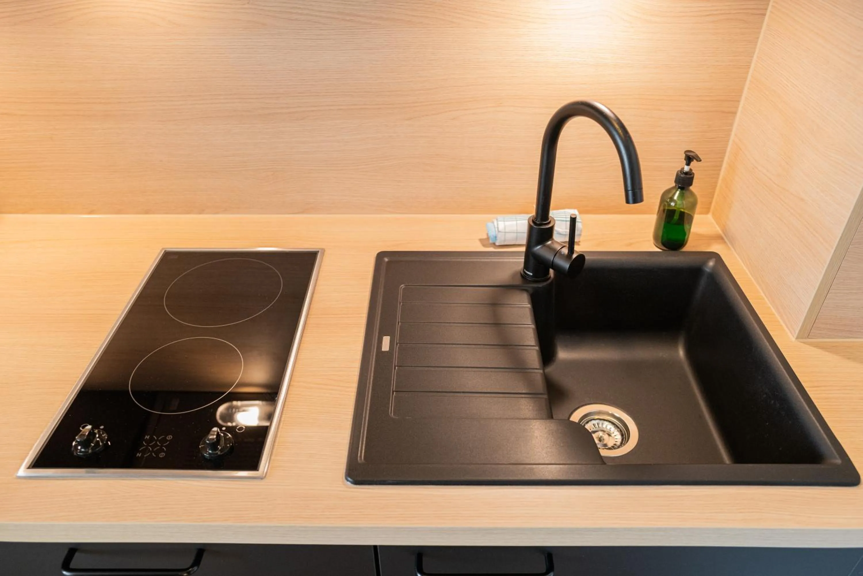 Kitchen or kitchenette in Hotel Arkadia