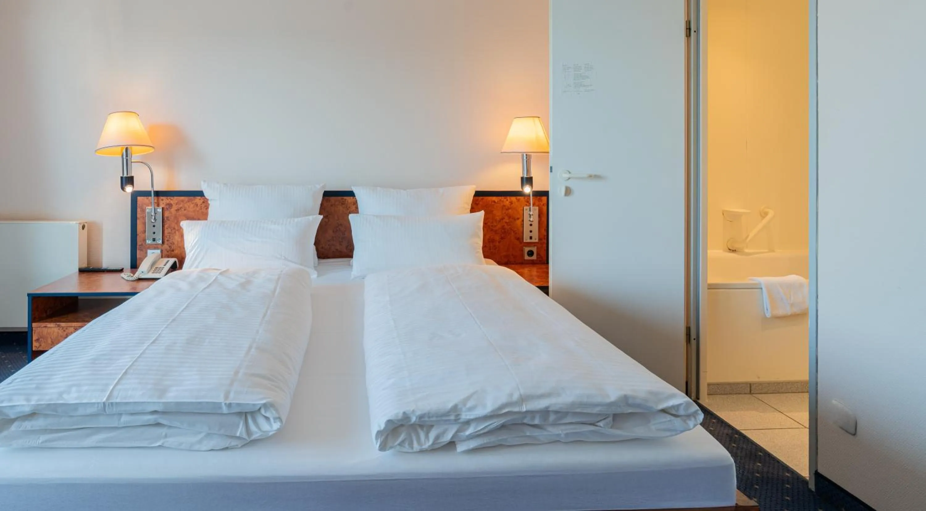 Bed in Hotel Arkadia