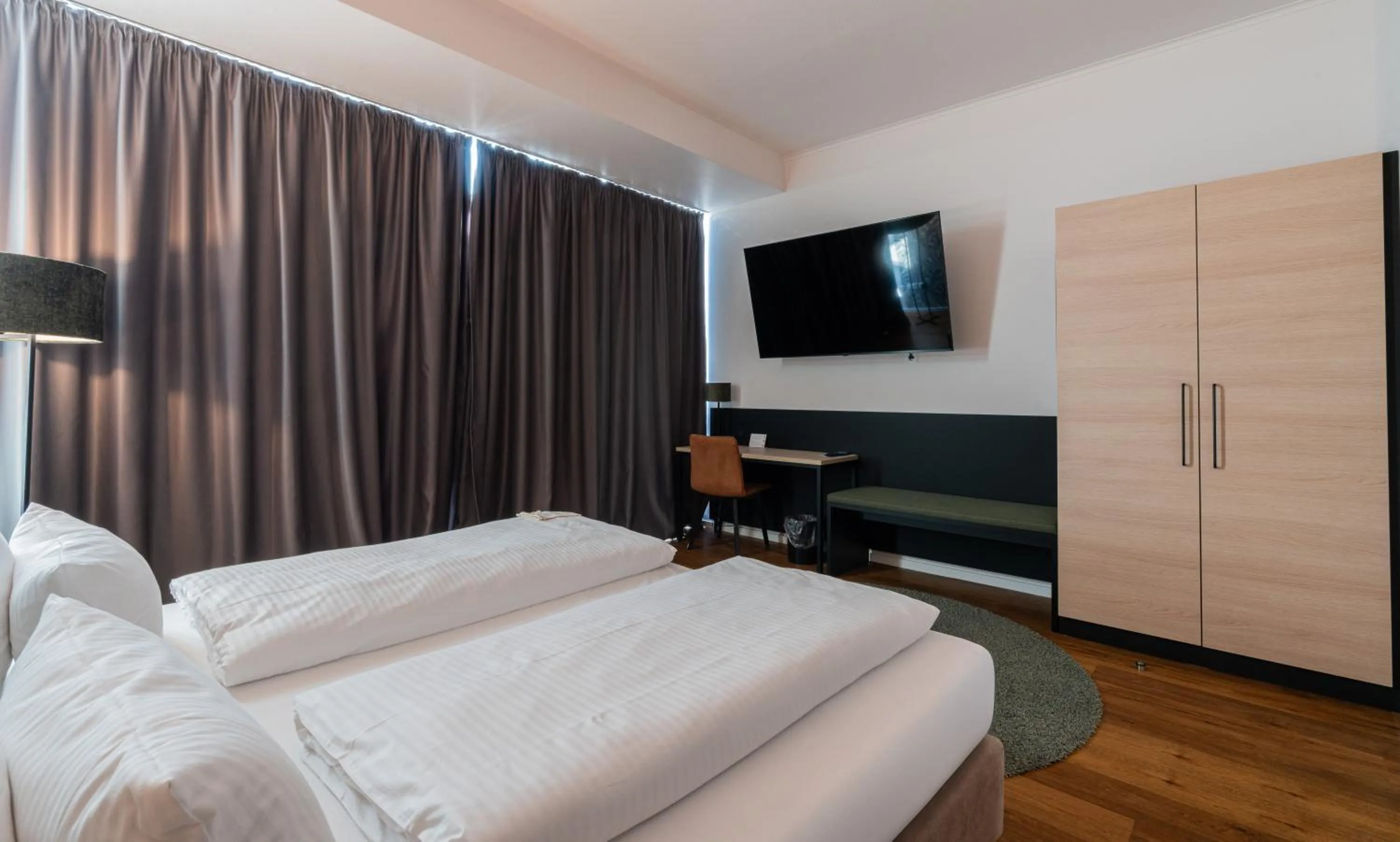 Bed in Hotel Arkadia