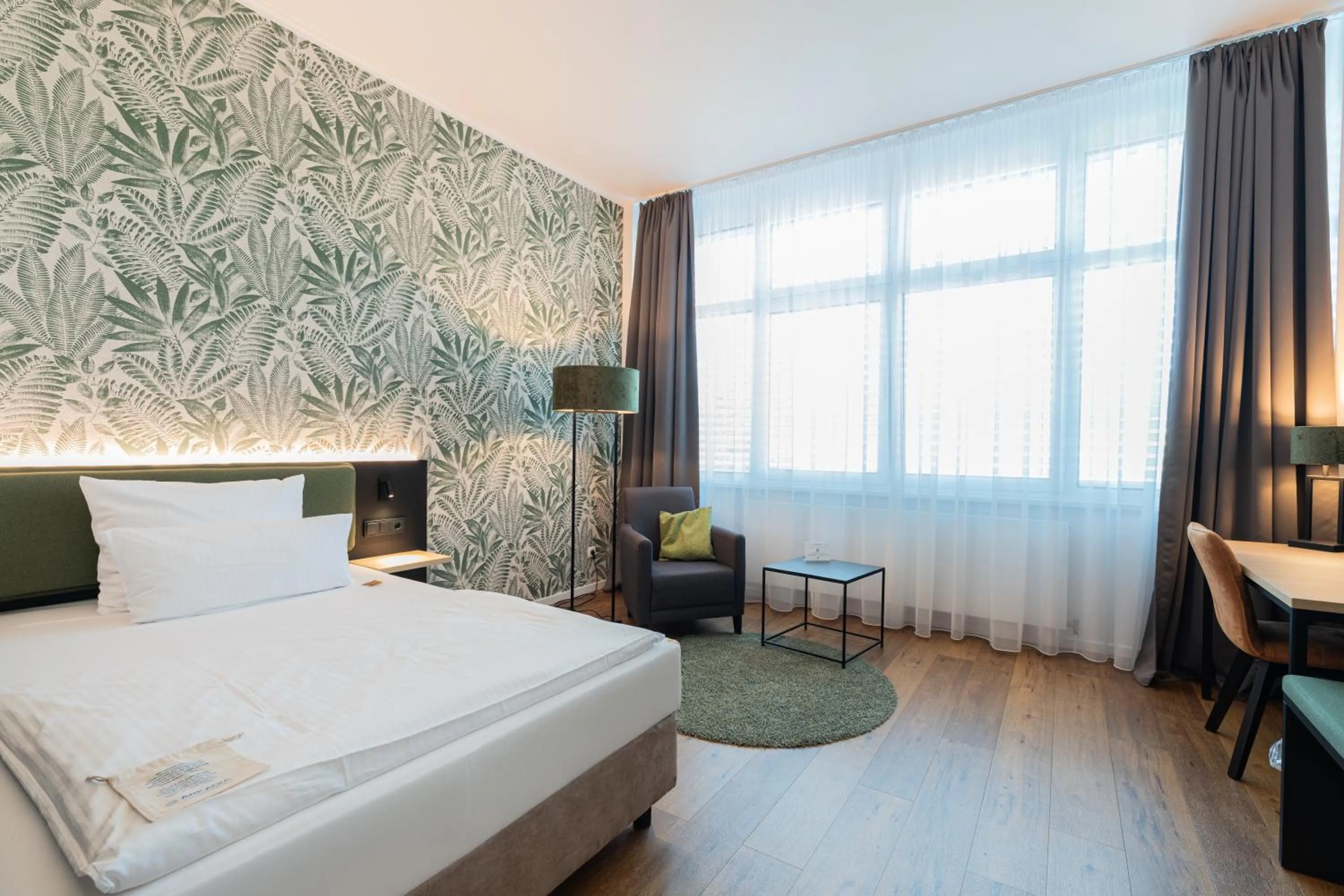 Bed in Hotel Arkadia