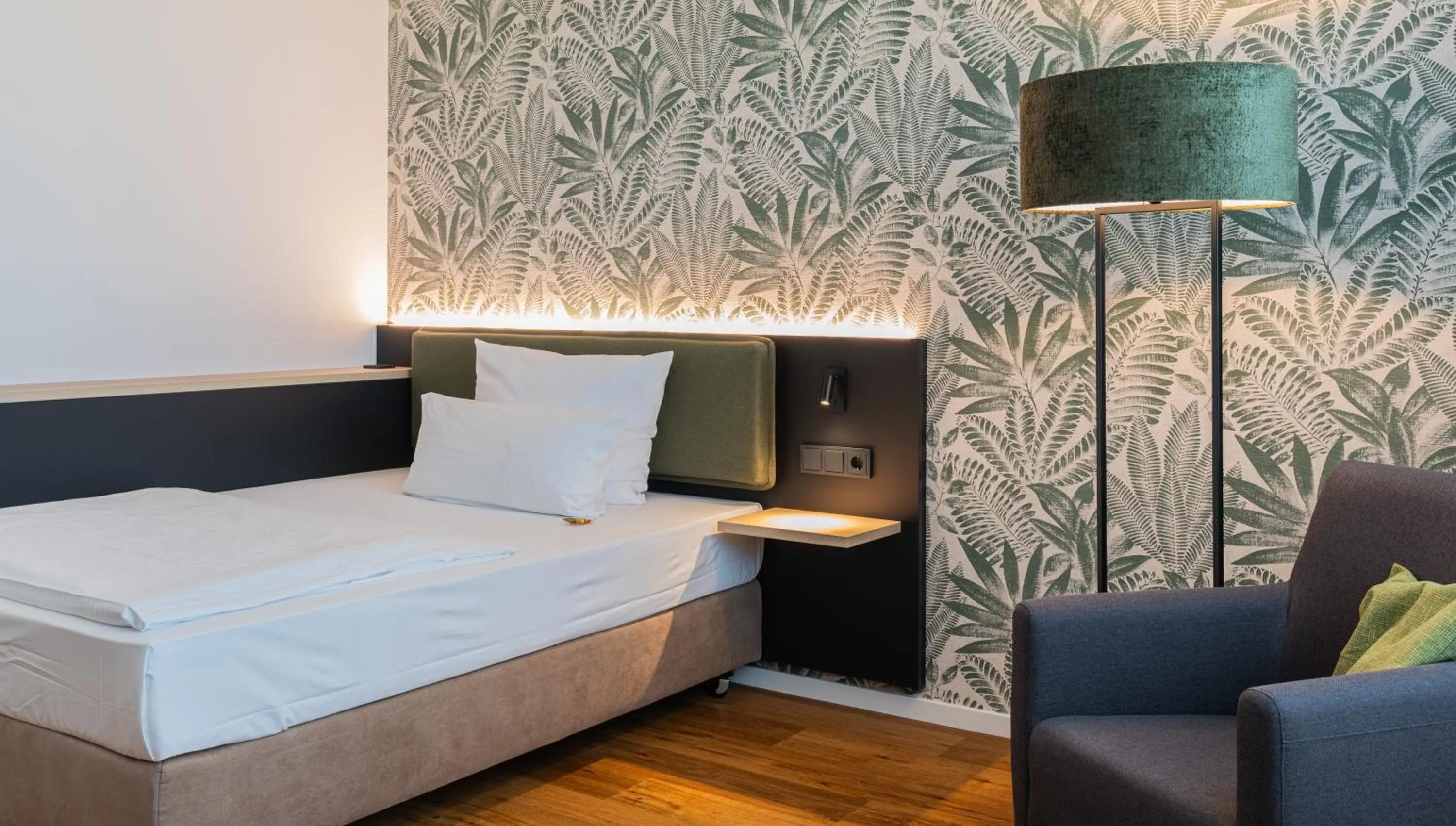 Bed in Hotel Arkadia