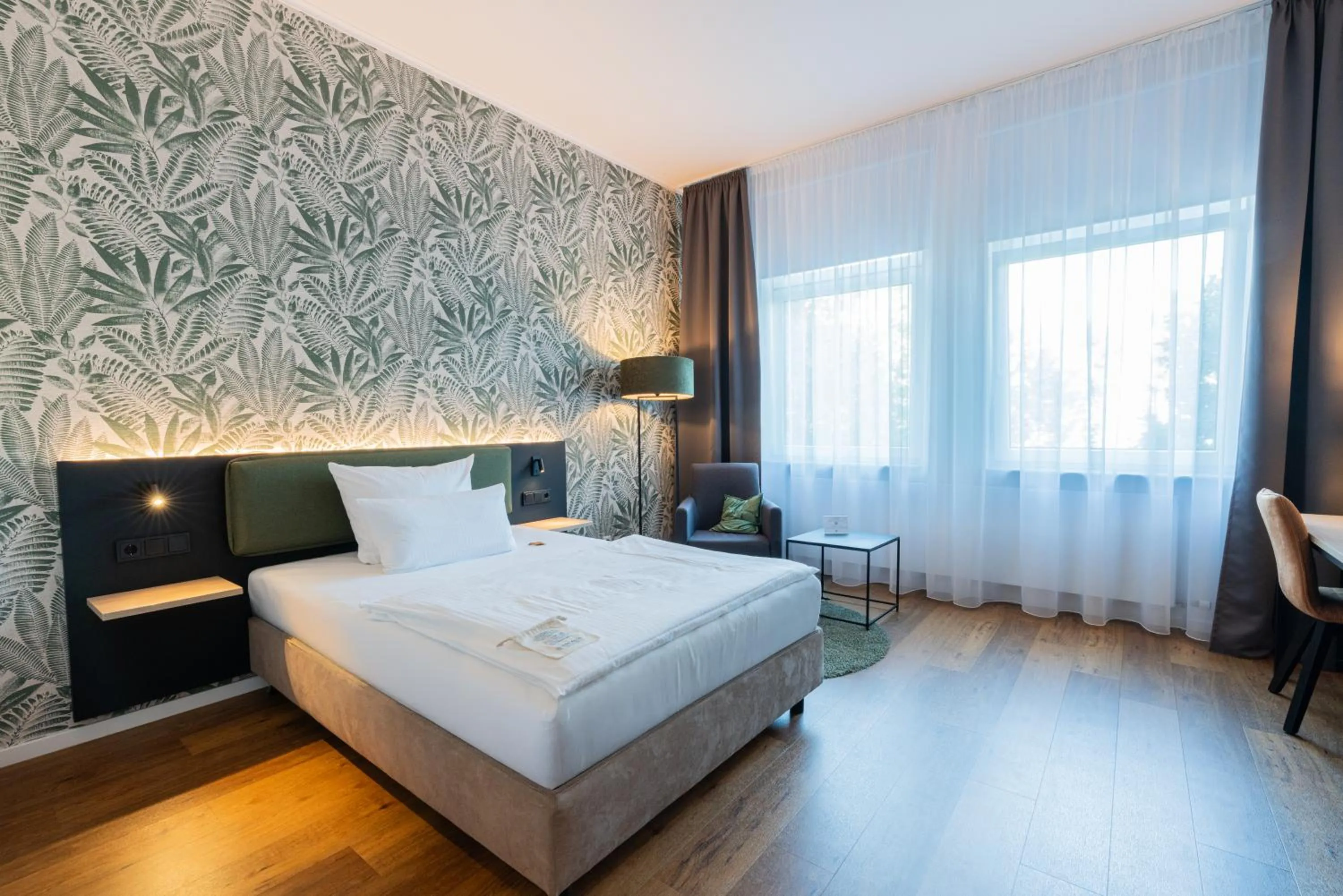 Bed in Hotel Arkadia