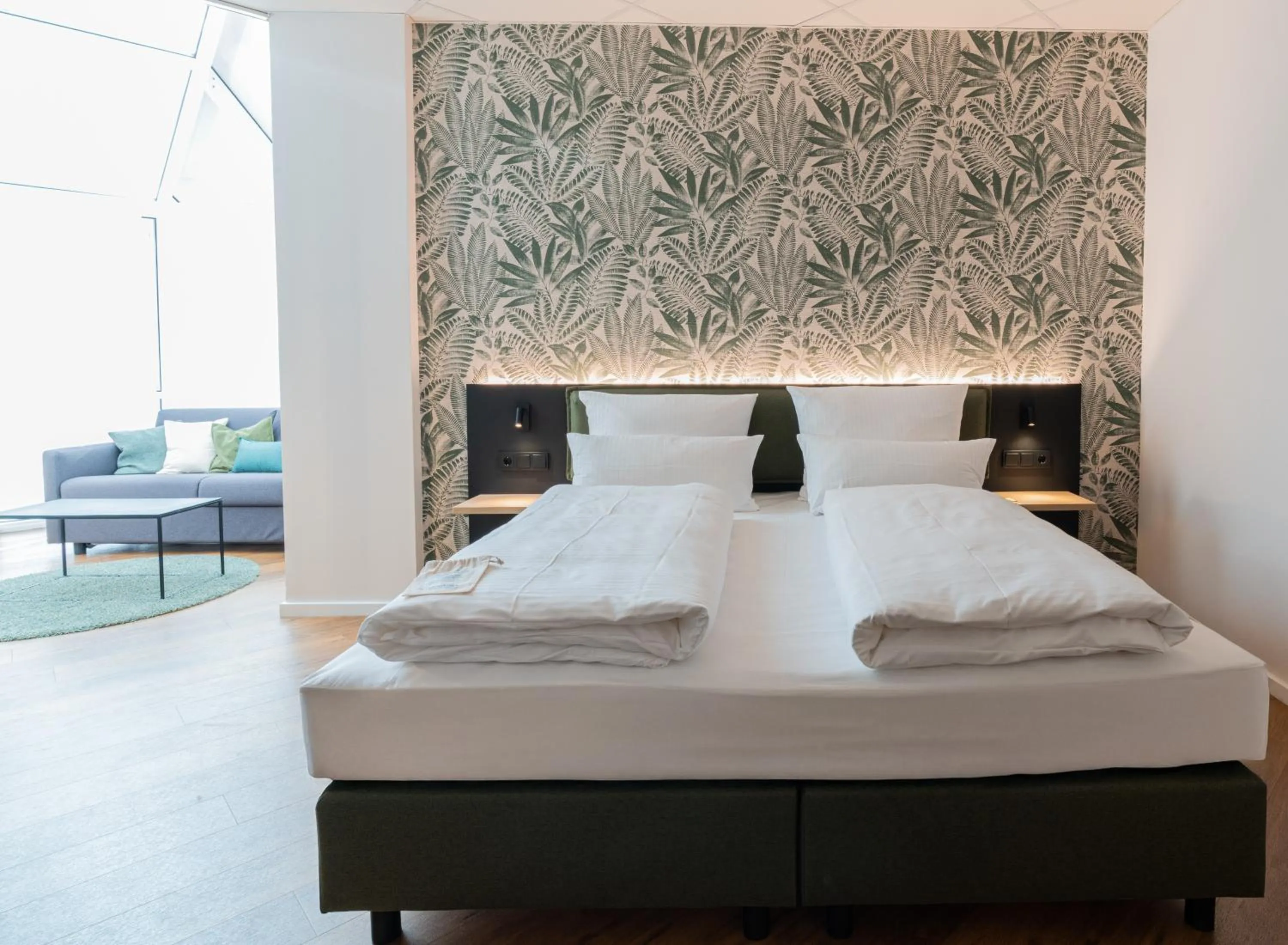 Bed in Hotel Arkadia