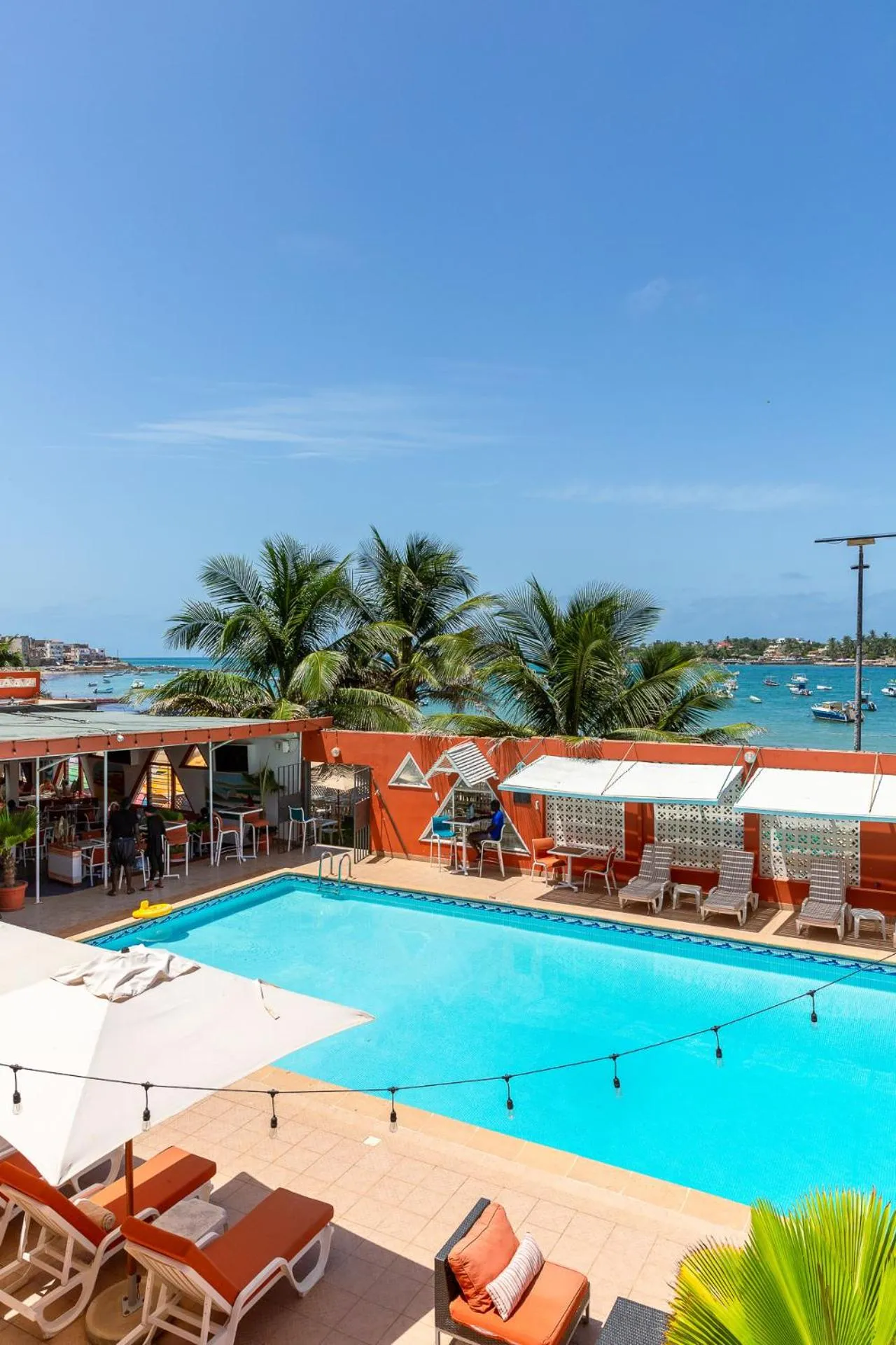 Swimming pool in La Madrague-Surf Beach Sea