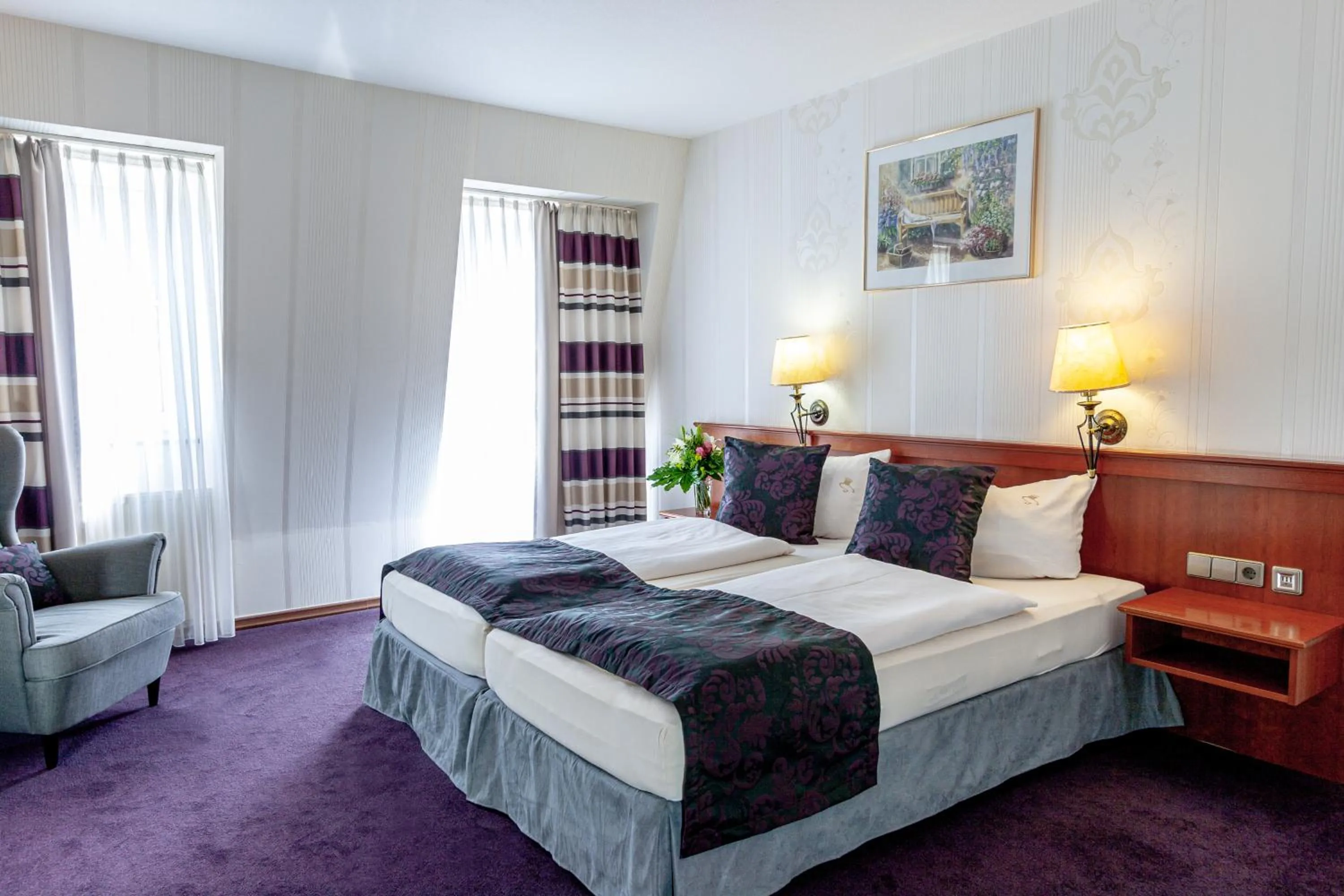 Bedroom, Bed in Hotel Germania