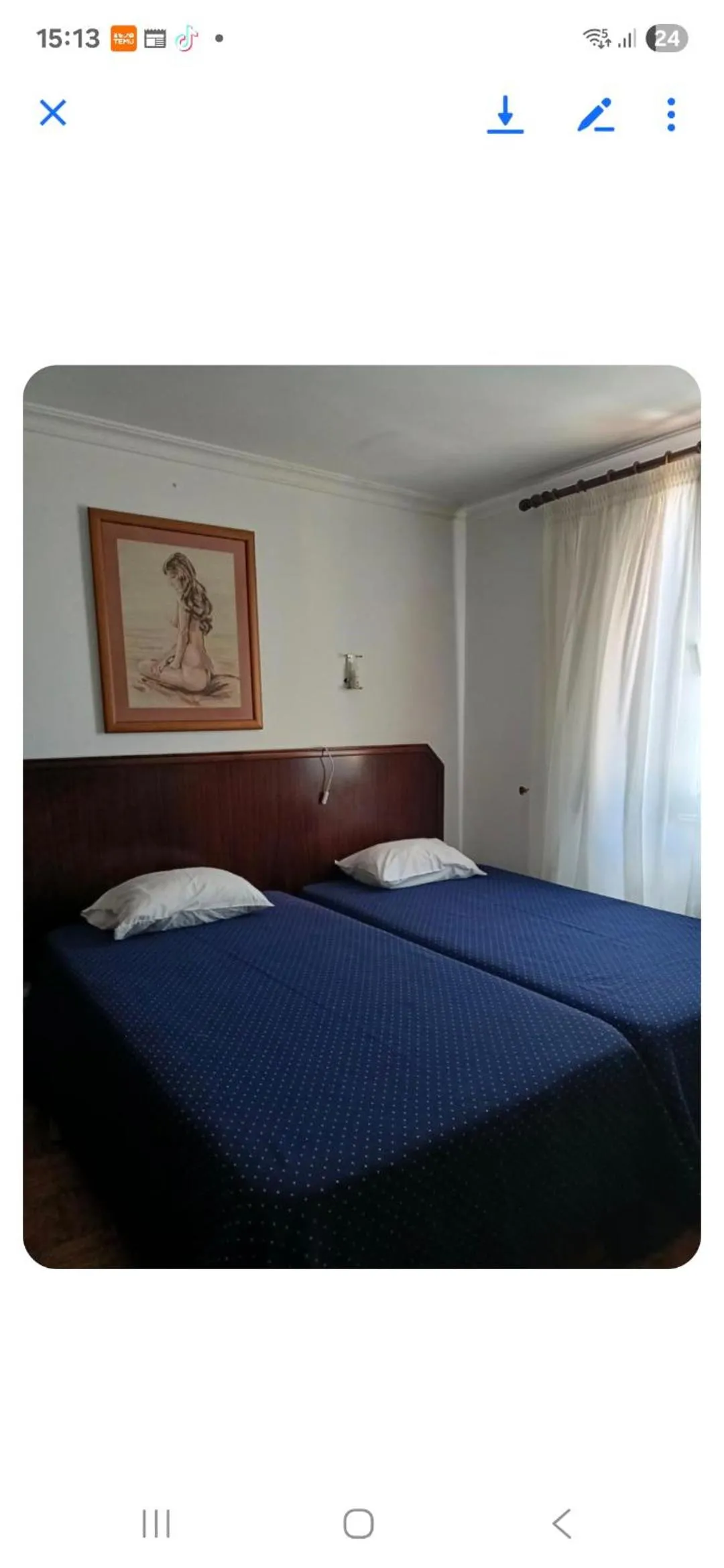 Property building, Bed in Residencia Filipe